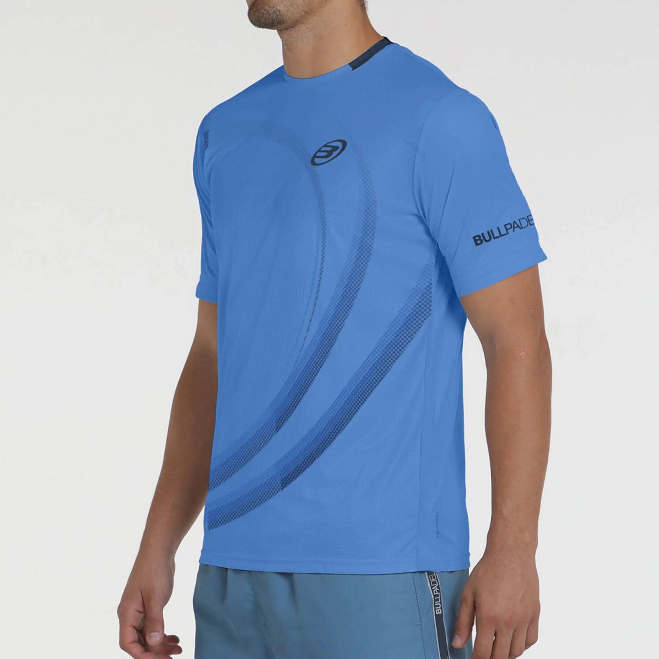 Beque Camiseta De Manga Corta Hombres-Azul,Azul Oscuro - Image 4