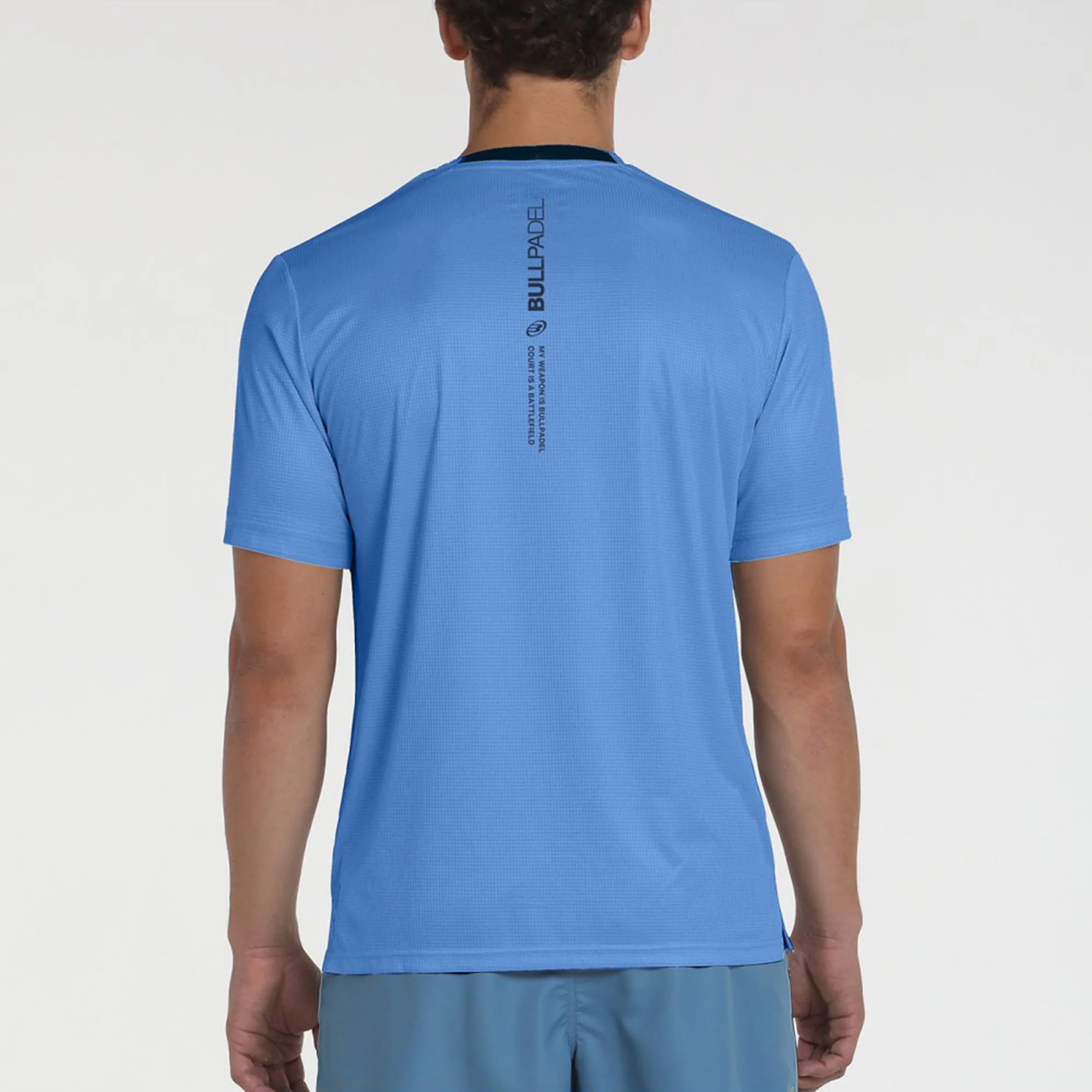Beque Camiseta De Manga Corta Hombres-Azul,Azul Oscuro - Image 5