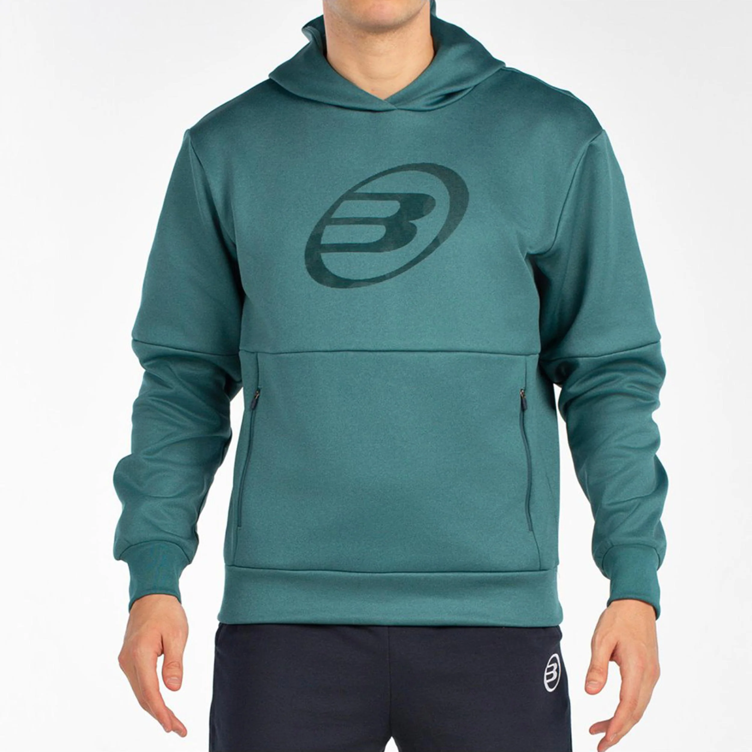 Boyal Sudadera Con Capucha Hombres-Verde Oscuro