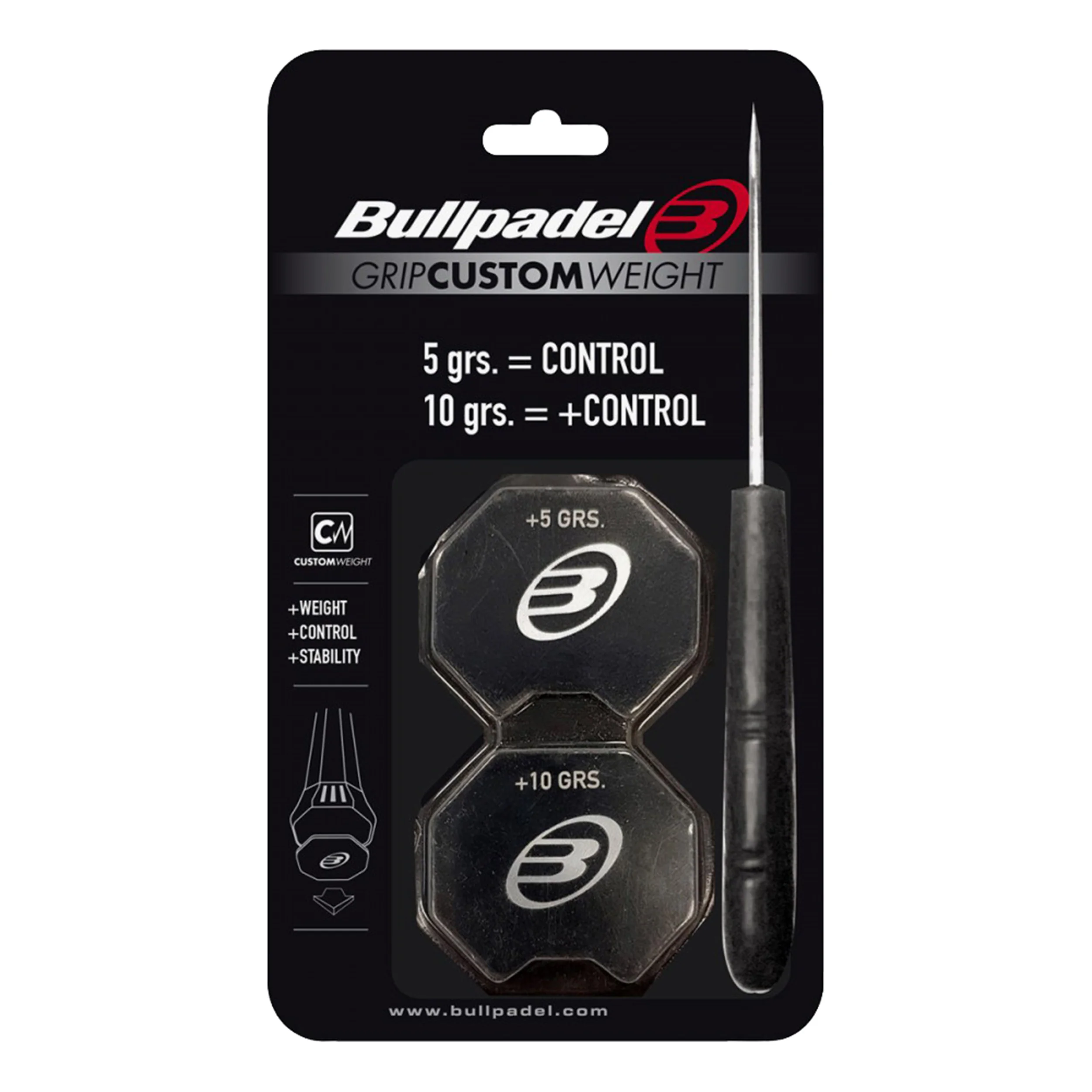 GRIP CUSTOM 5/10 Gr Cinta De Plomo-Negro