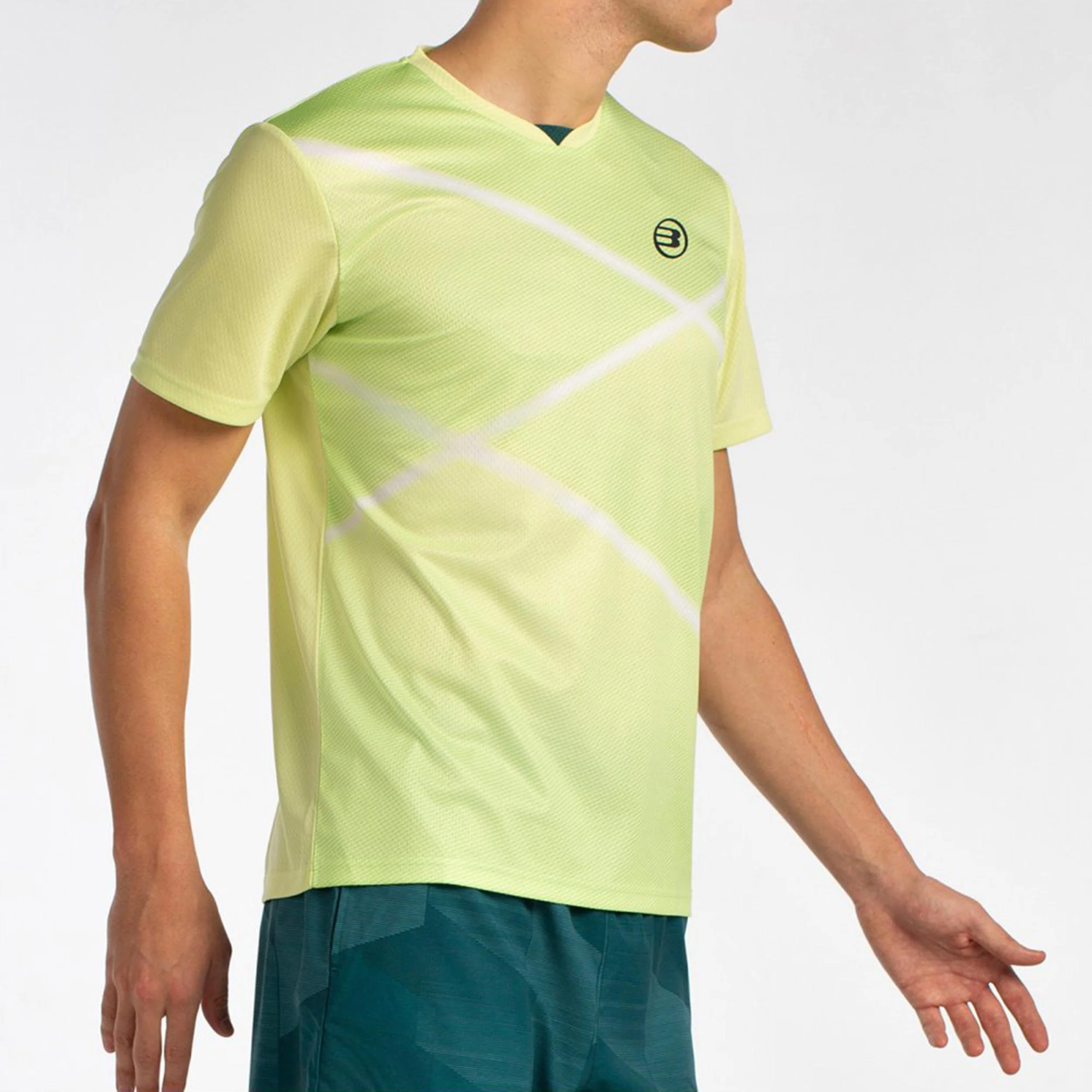 Ladra Camiseta De Manga Corta Hombres-Amarillo Limón - Image 4
