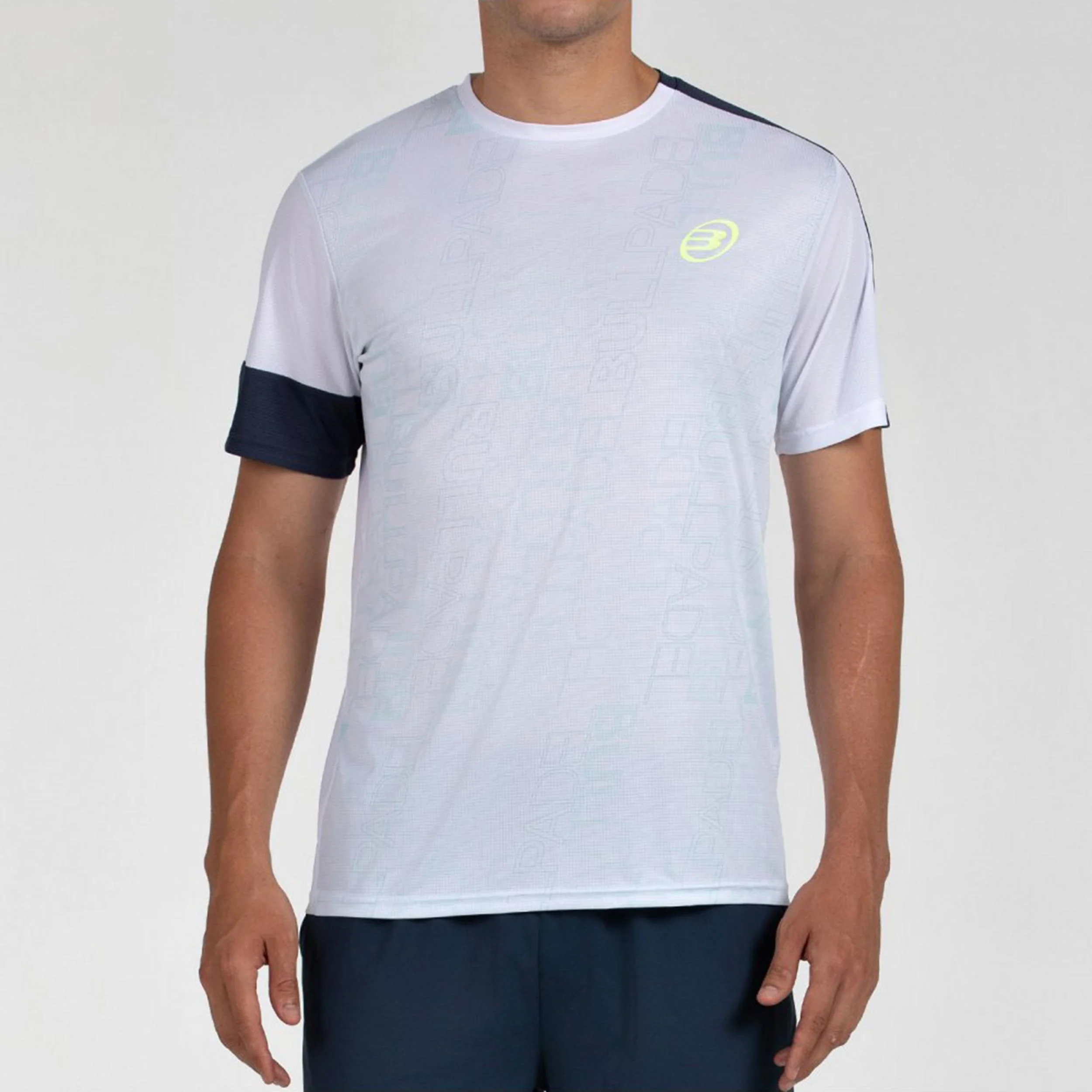 Leido Camiseta De Manga Corta Hombres-Blanco