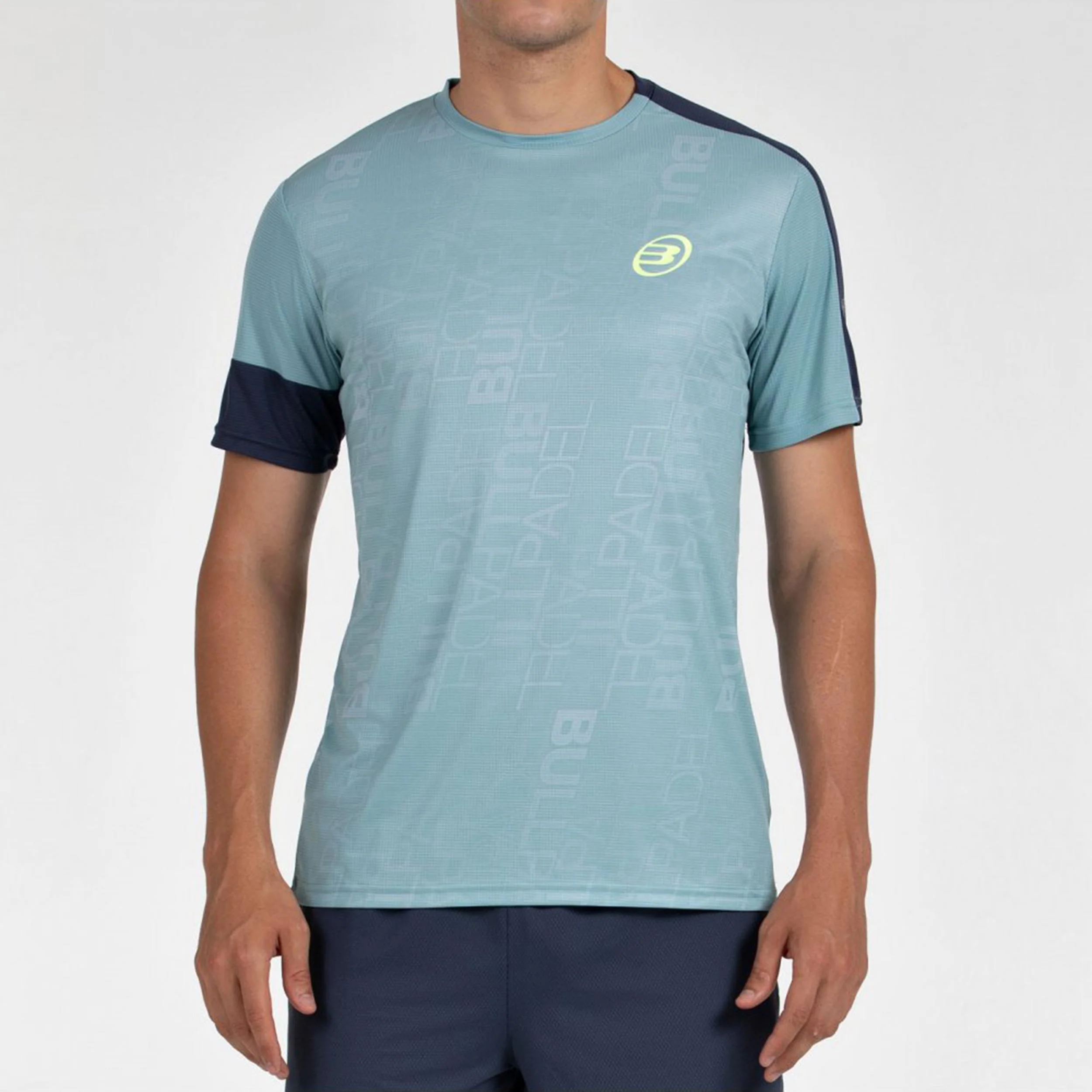 Leido Camiseta De Manga Corta Hombres-Verde