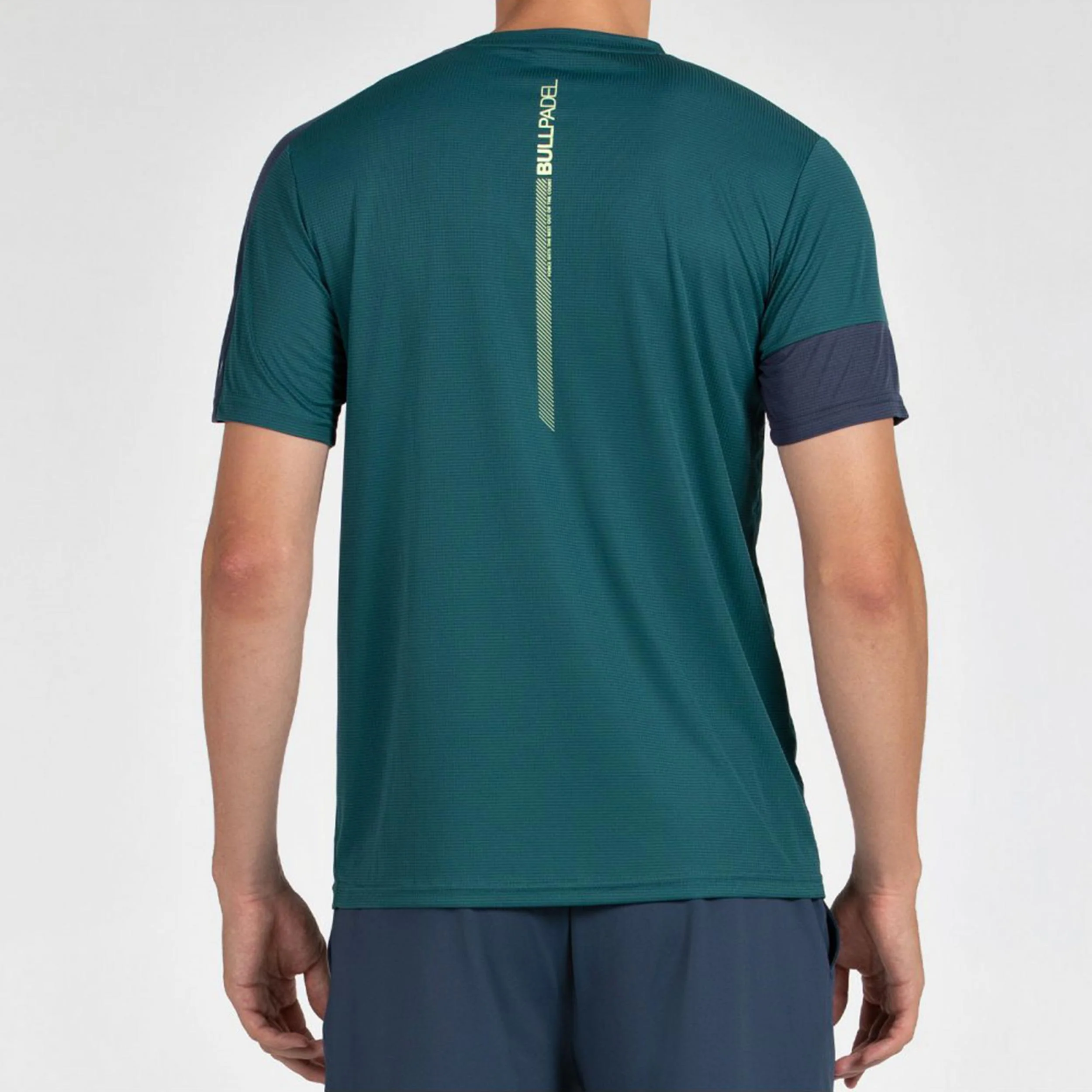 Leido Camiseta De Manga Corta Hombres-Verde Oscuro - Image 2