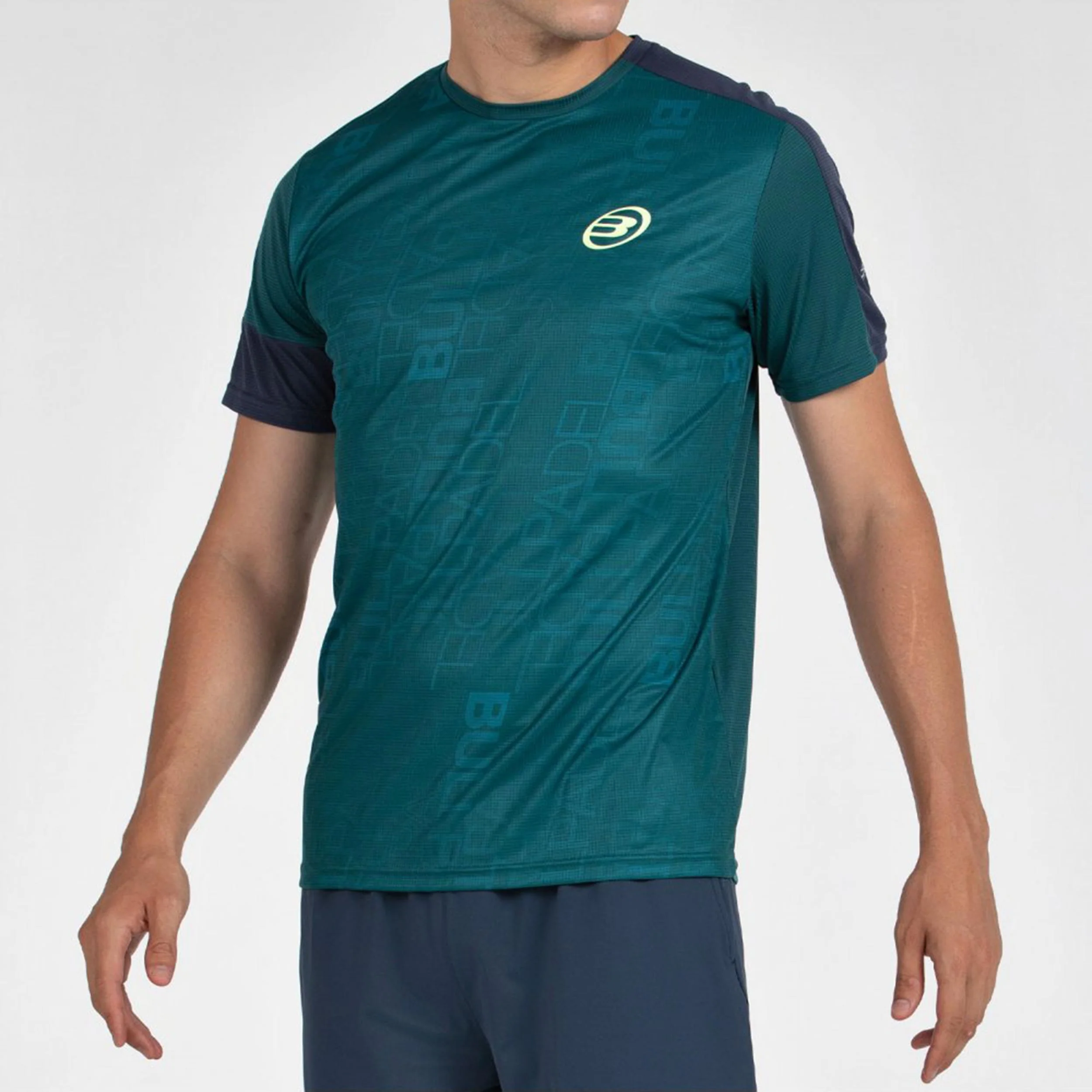 Leido Camiseta De Manga Corta Hombres-Verde Oscuro - Image 3