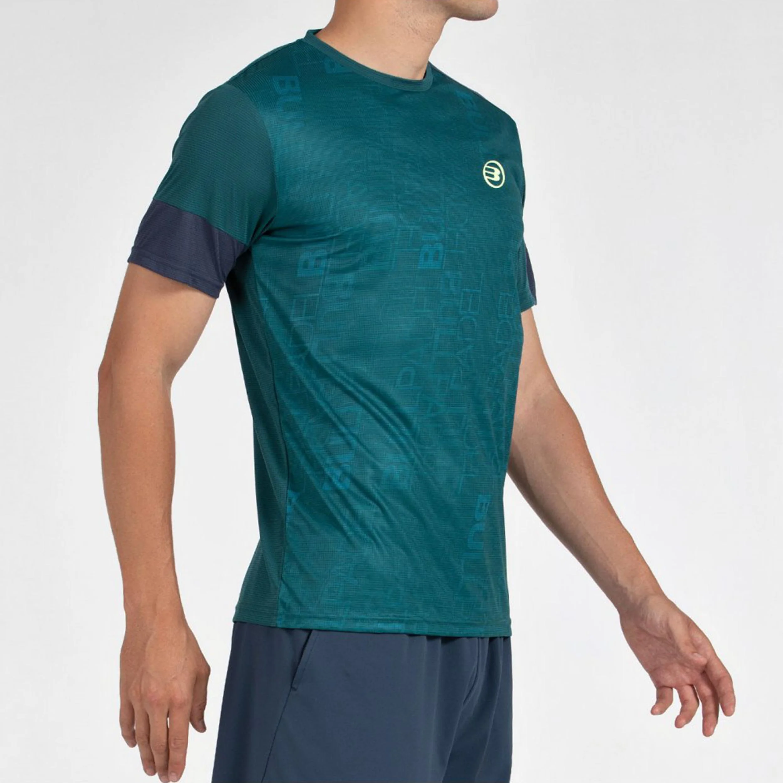 Leido Camiseta De Manga Corta Hombres-Verde Oscuro - Image 4
