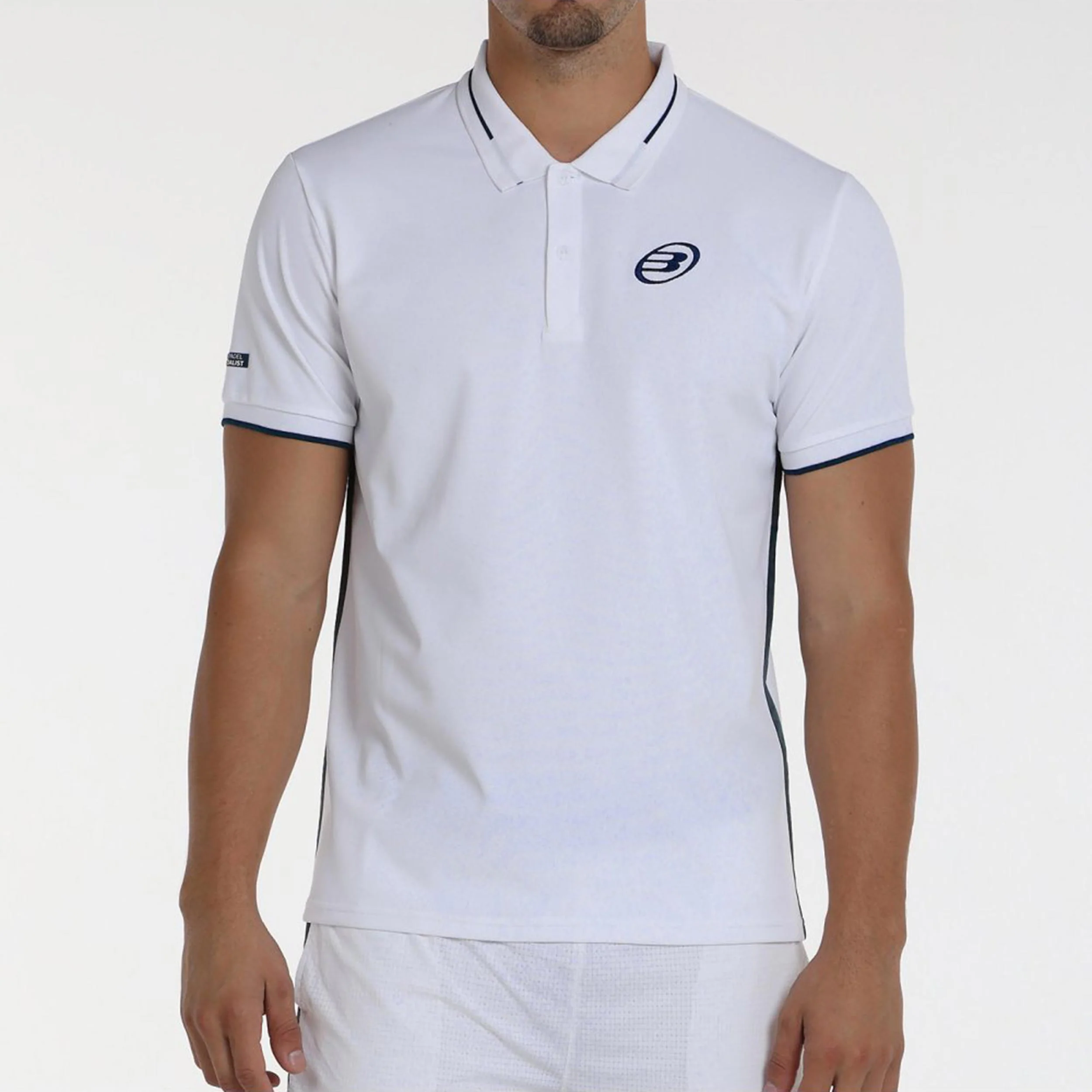 Leiro 25V Polo Hombres-Blanco