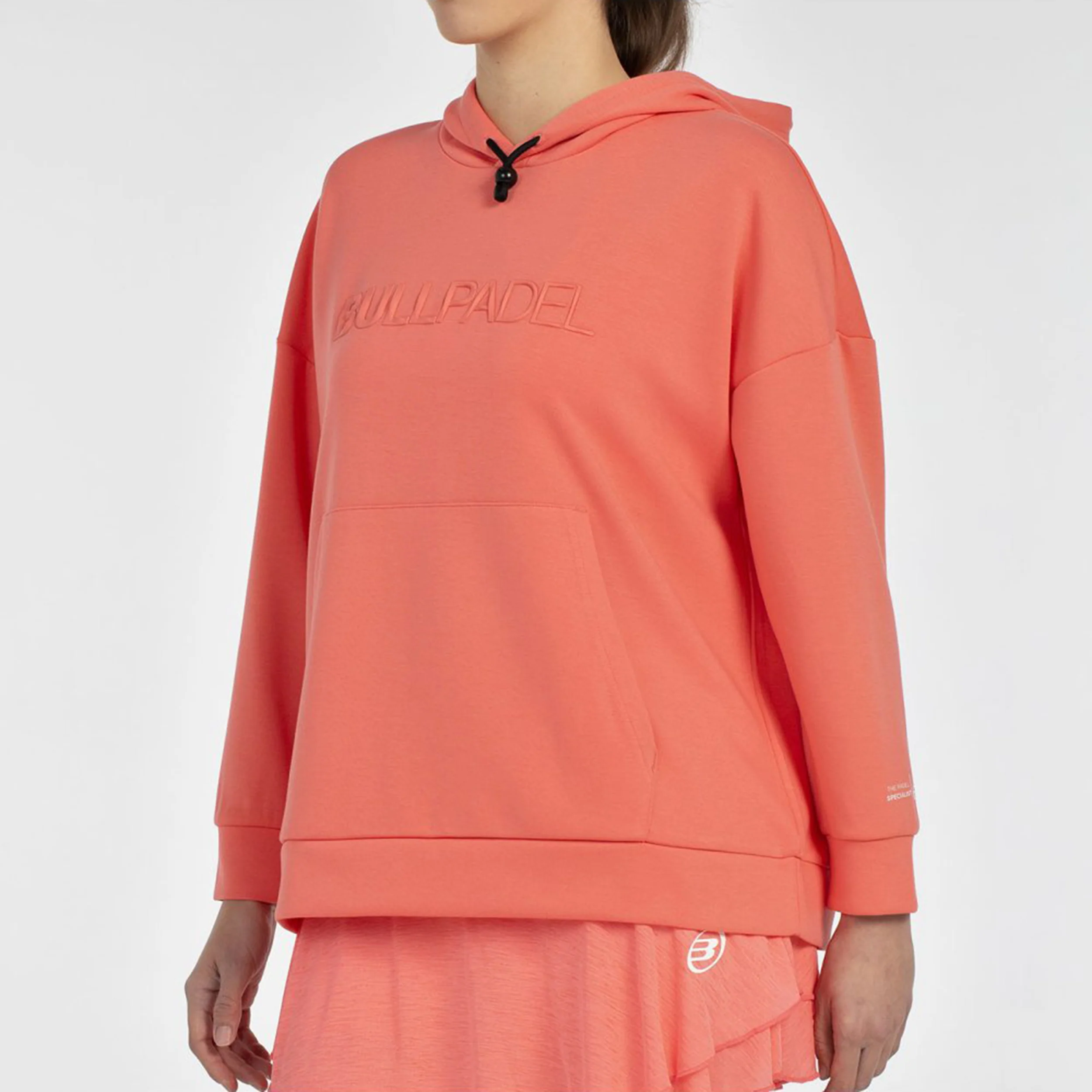Silba Sudadera Con Capucha Mujeres-Coral - Image 7