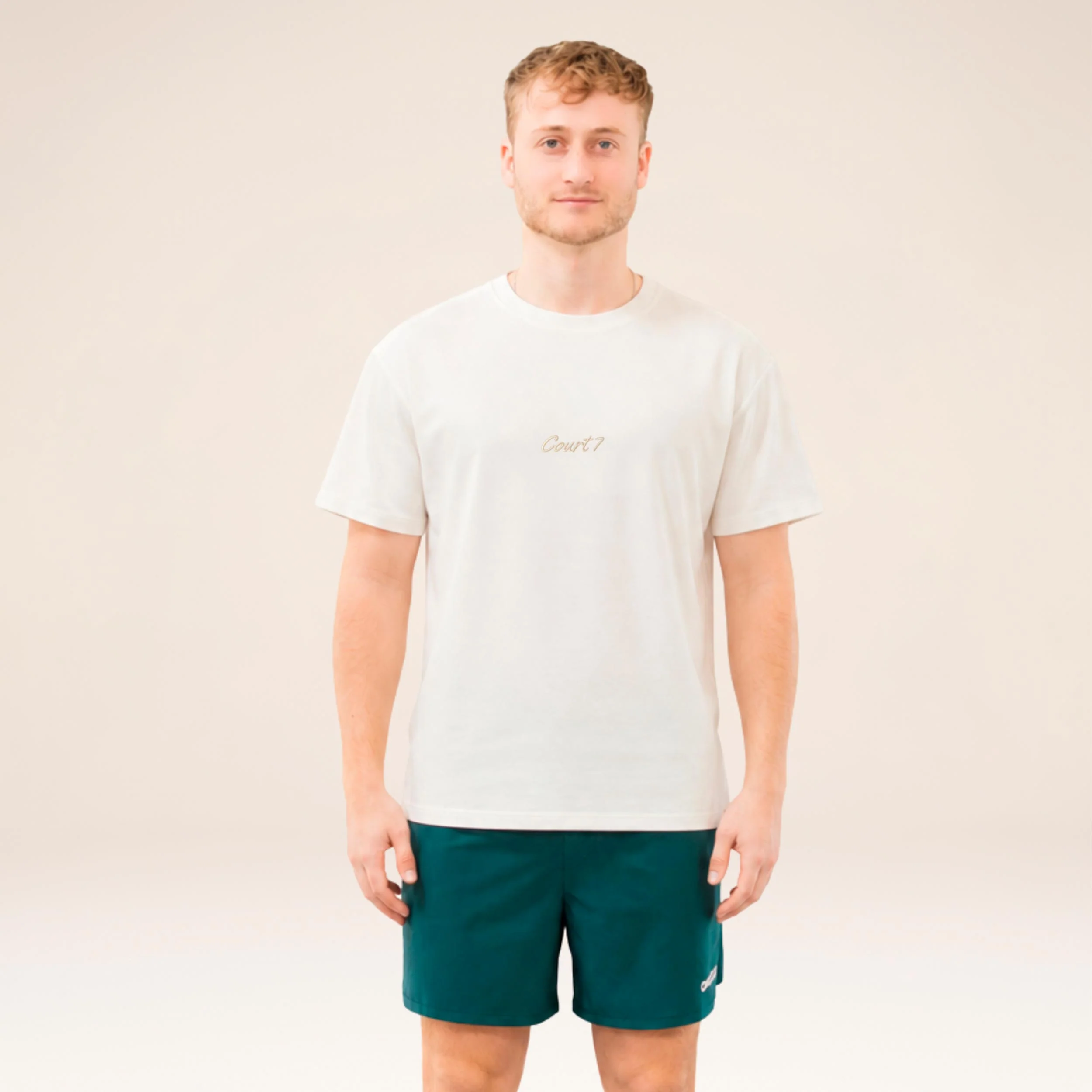 AD-IN Basic 2.0 Camiseta de manga corta Unisex - blanco roto