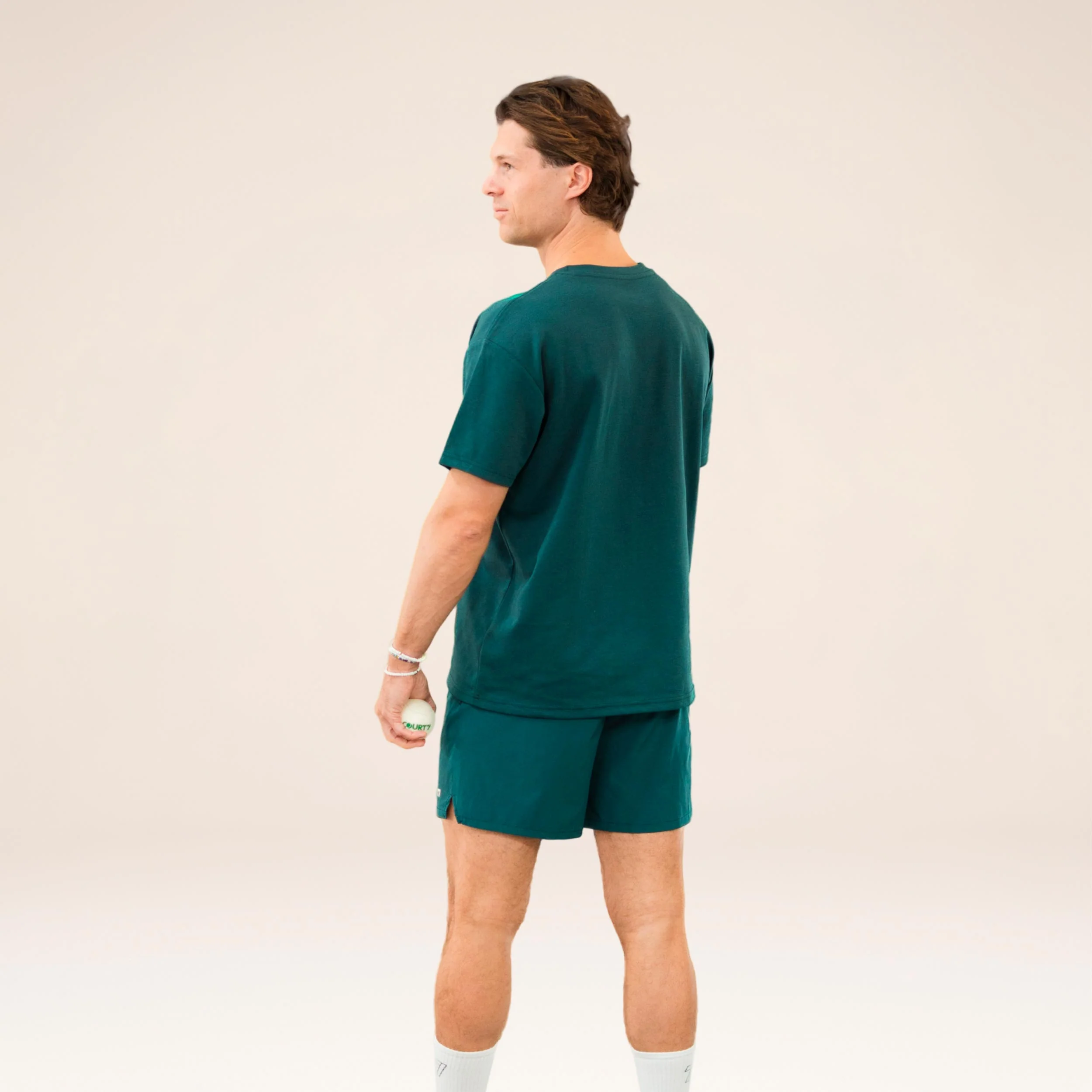 AD-IN Basic 2.0 Camiseta de manga corta Unisex - verde oscuro - Image 3