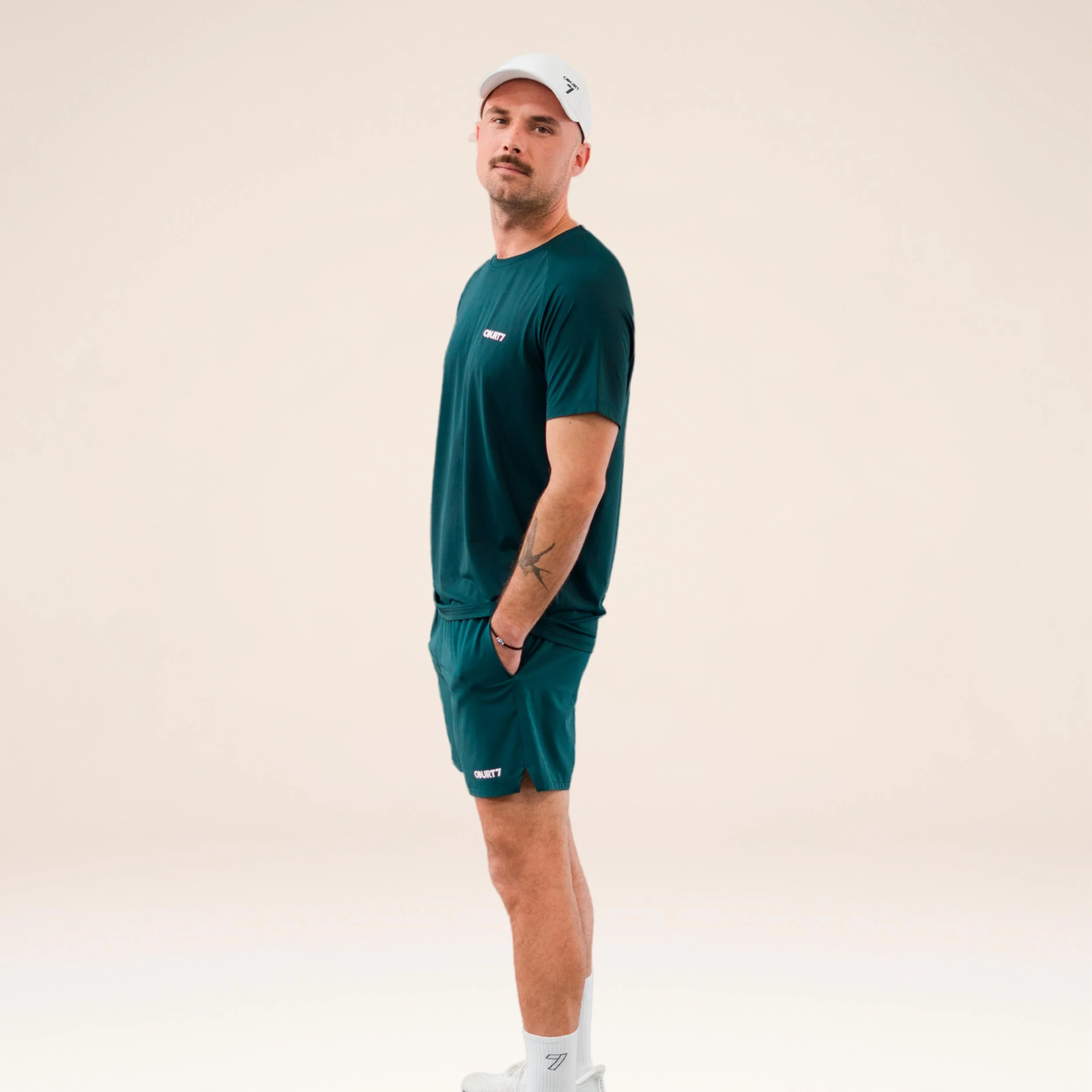 Dual Pocket 5in Shorts Hombres - verde - Image 3