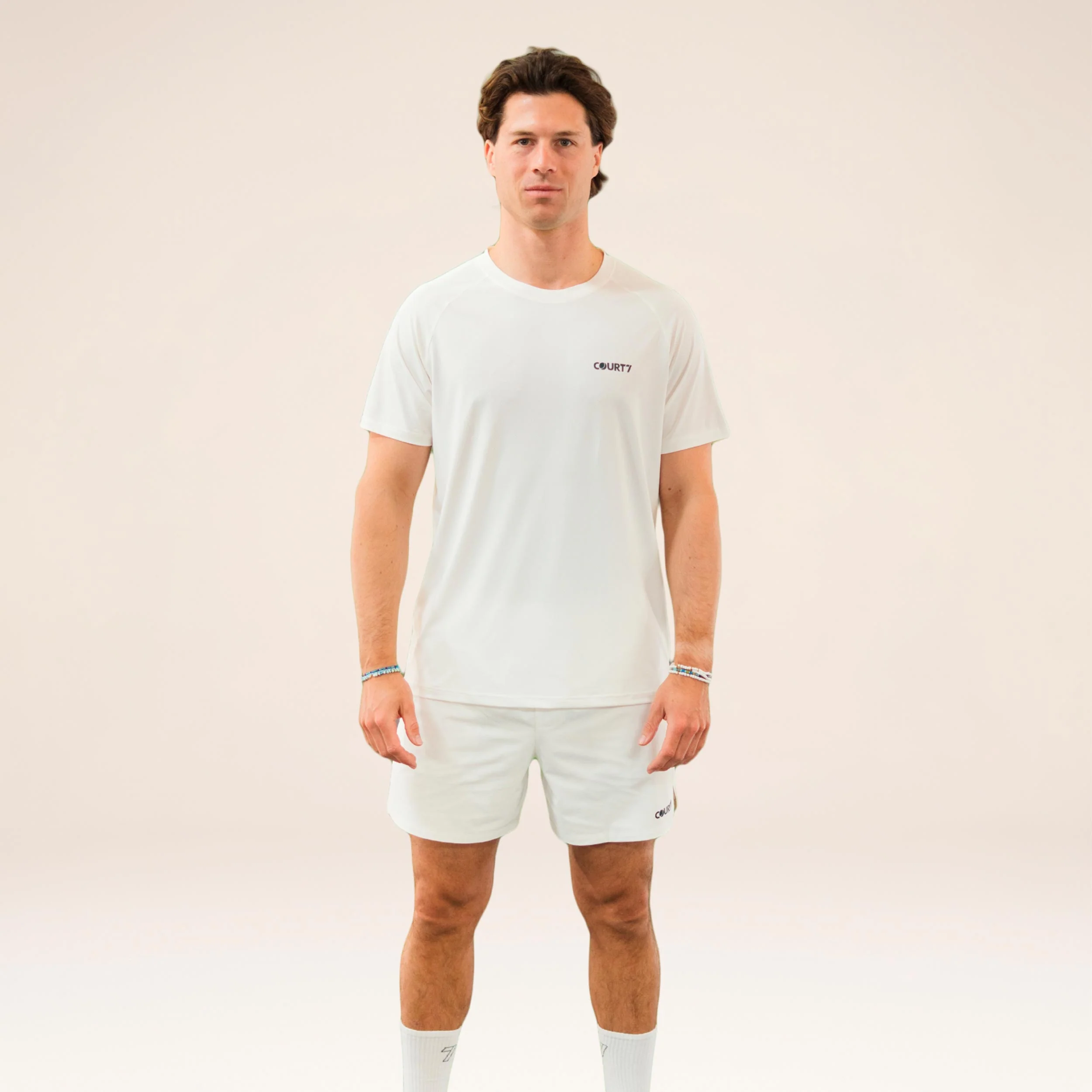 Performance Solid Camiseta de manga corta Hombres - blanco roto - Image 4