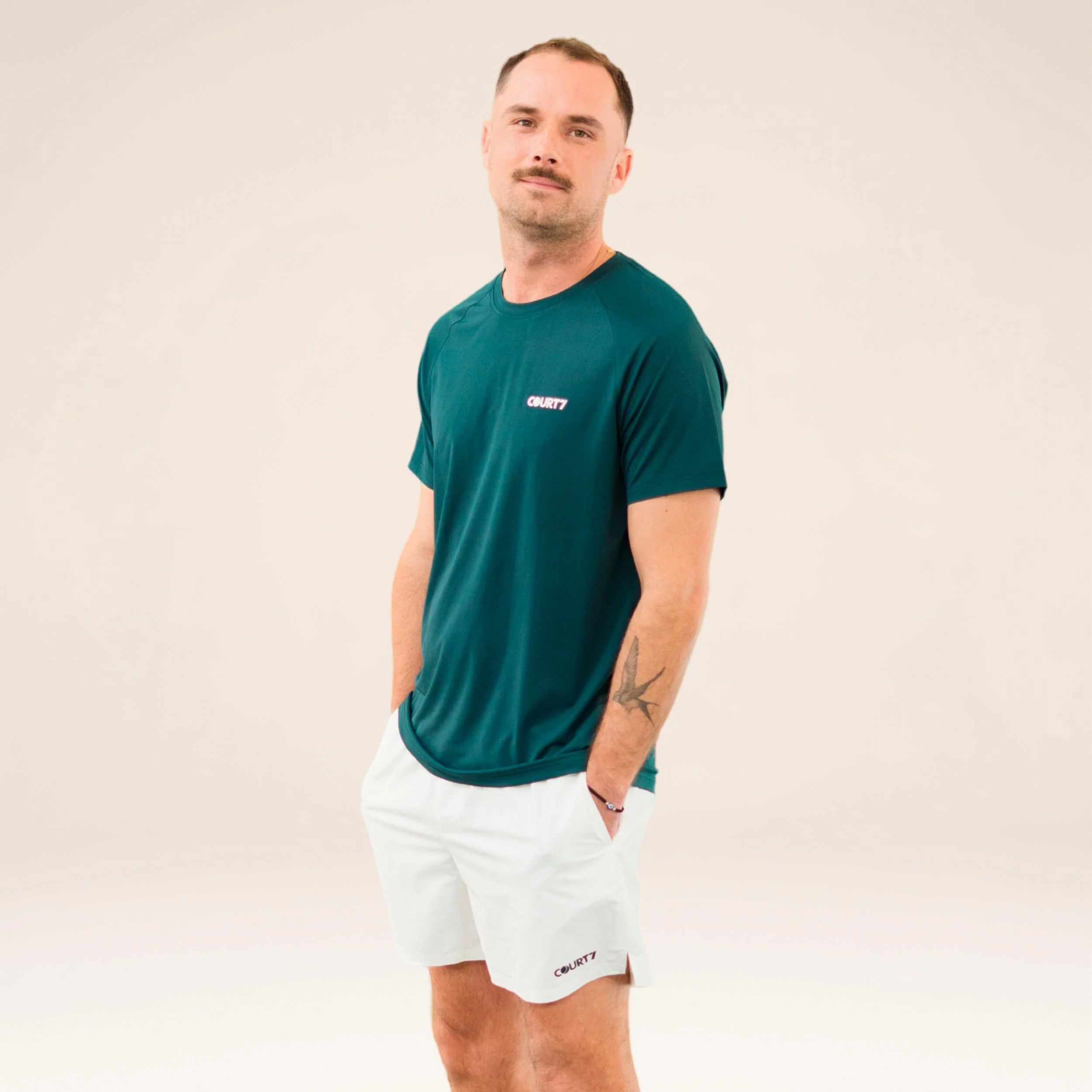 Performance Solid Camiseta de manga corta Hombres - verde oscuro - Image 5