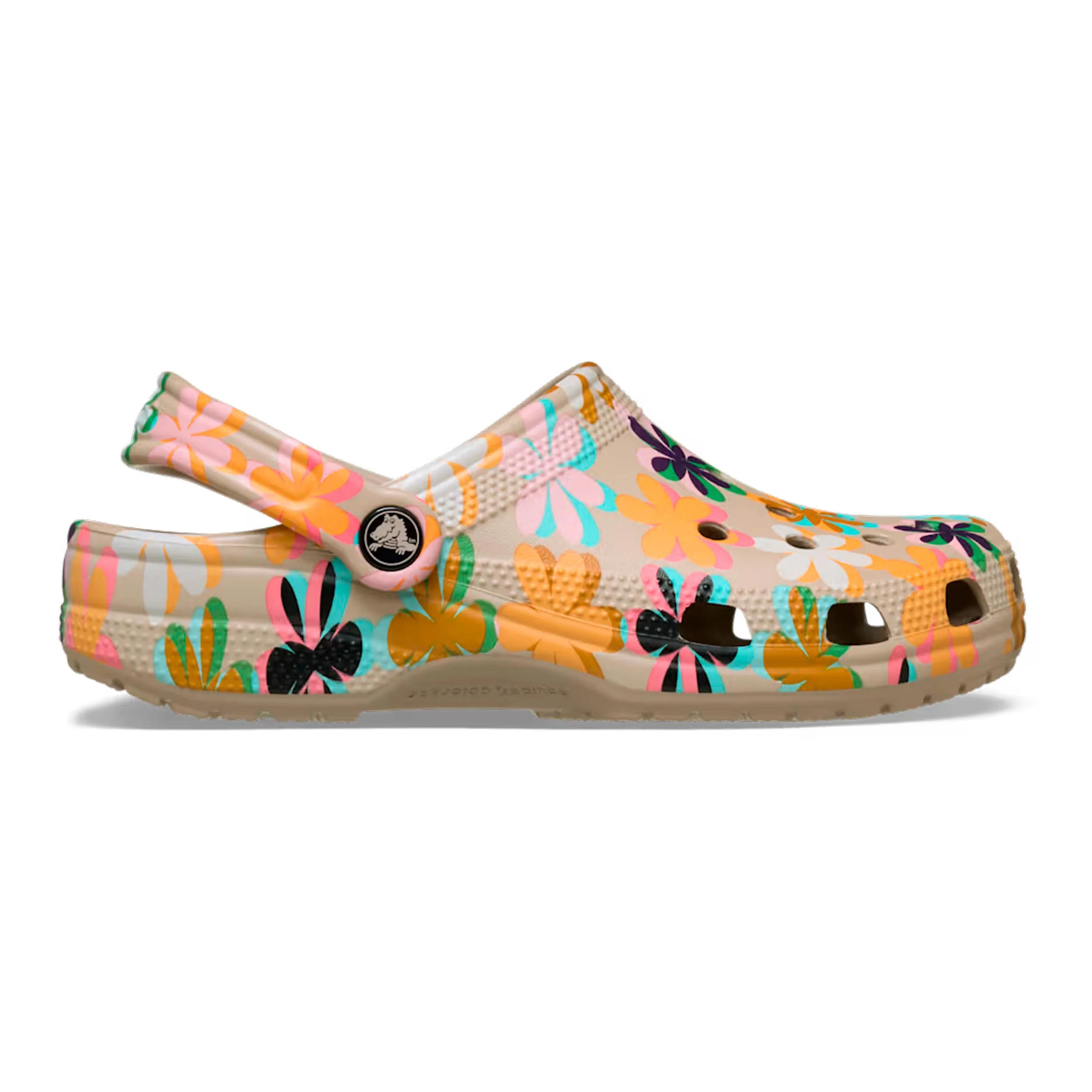 Classic Graphic Clog Chanclas Mujeres - beige, multicolor