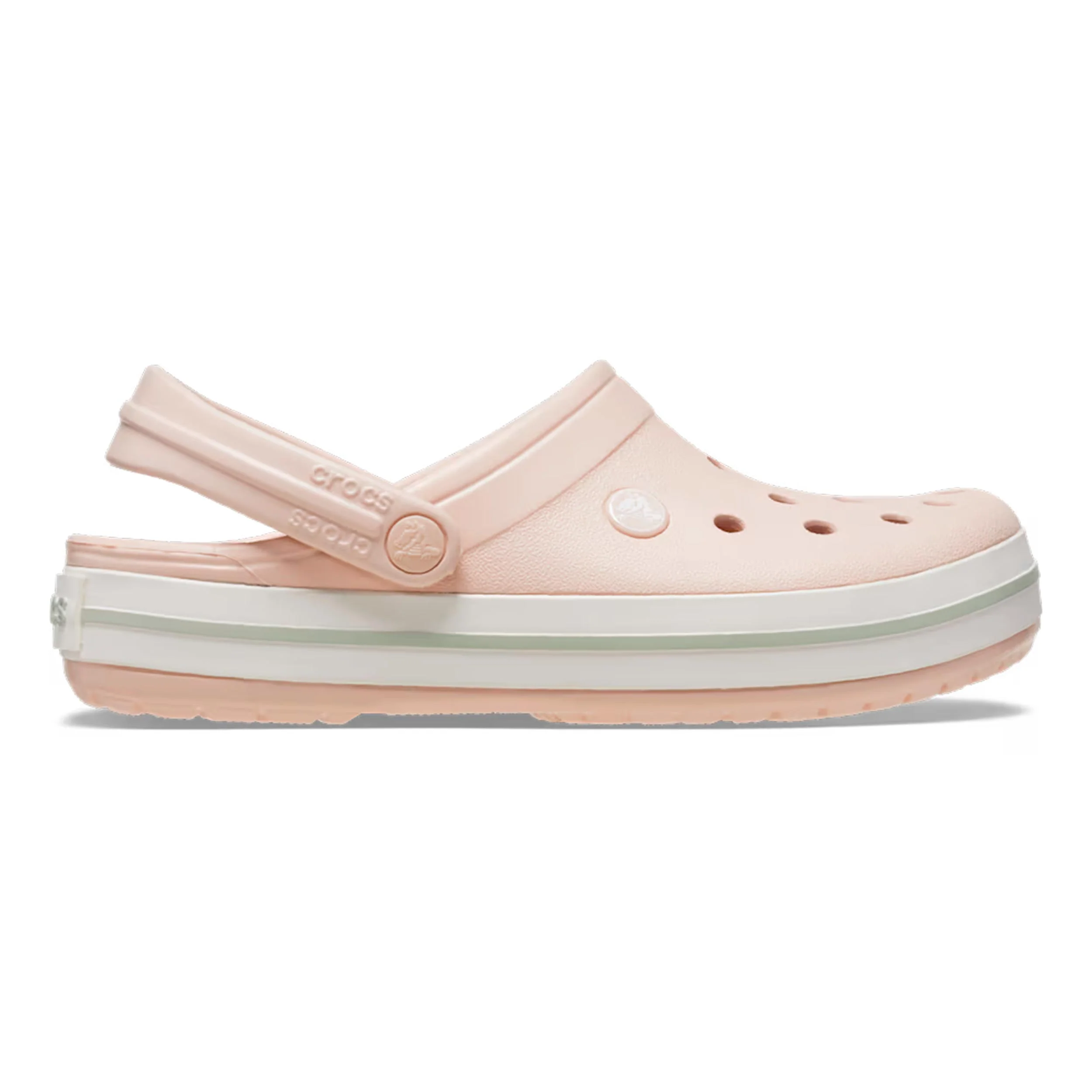 Crocband Clog Chanclas Mujeres - rosa, blanco