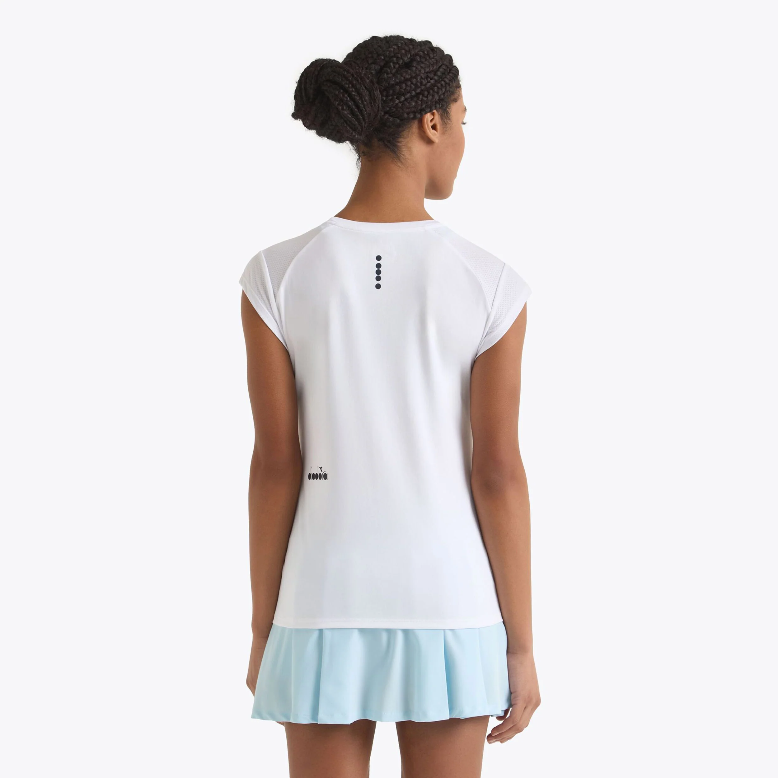 L. Camiseta De Manga Corta Mujeres-Blanco - Image 3