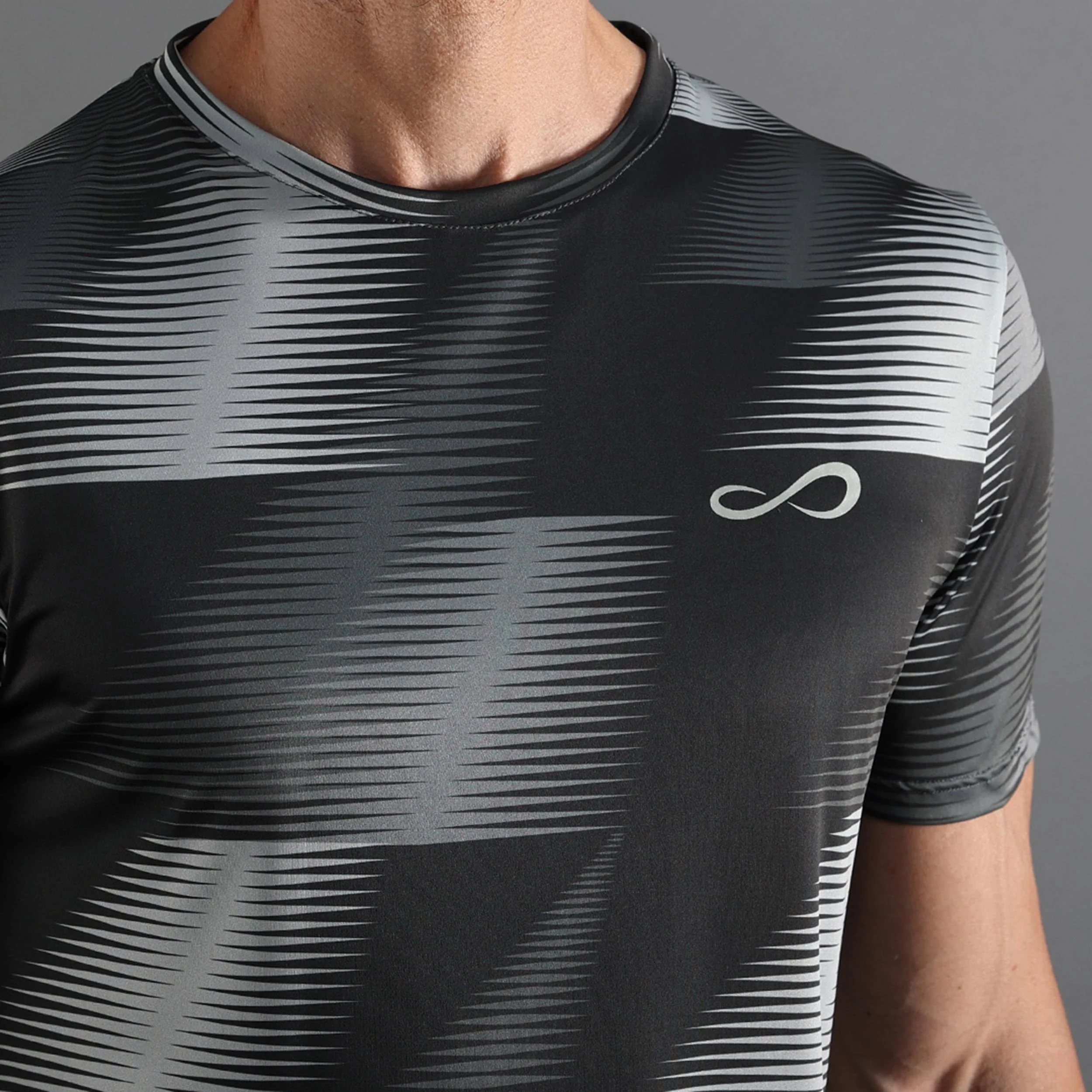 Ace Vector Camiseta de manga corta Hombres-gris oscuro, gris claro - Image 4