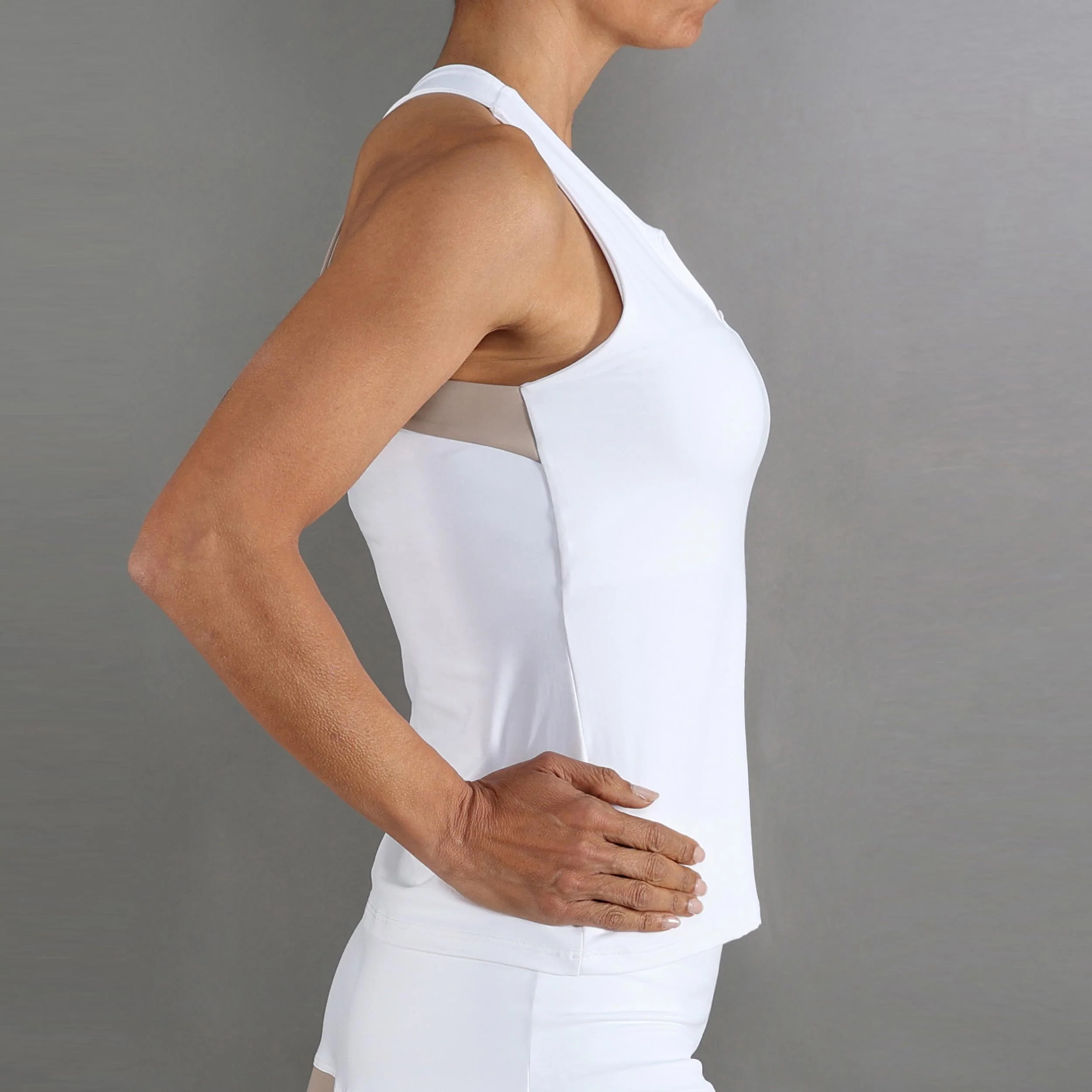 Bliss Camiseta de tirantes Mujeres-blanco, beige - Image 3