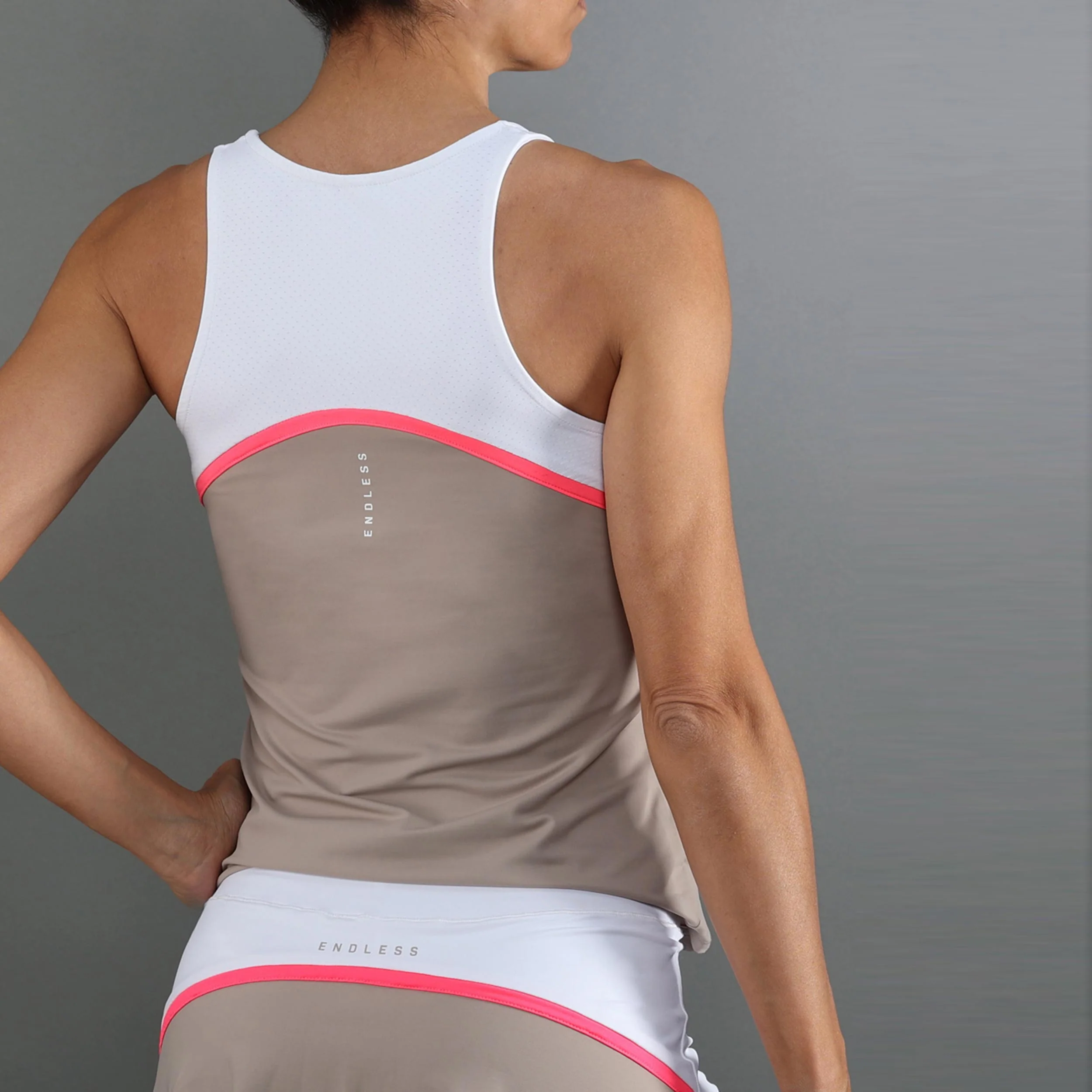 Bloom Camiseta de tirantes Mujeres-beige, blanco - Image 2