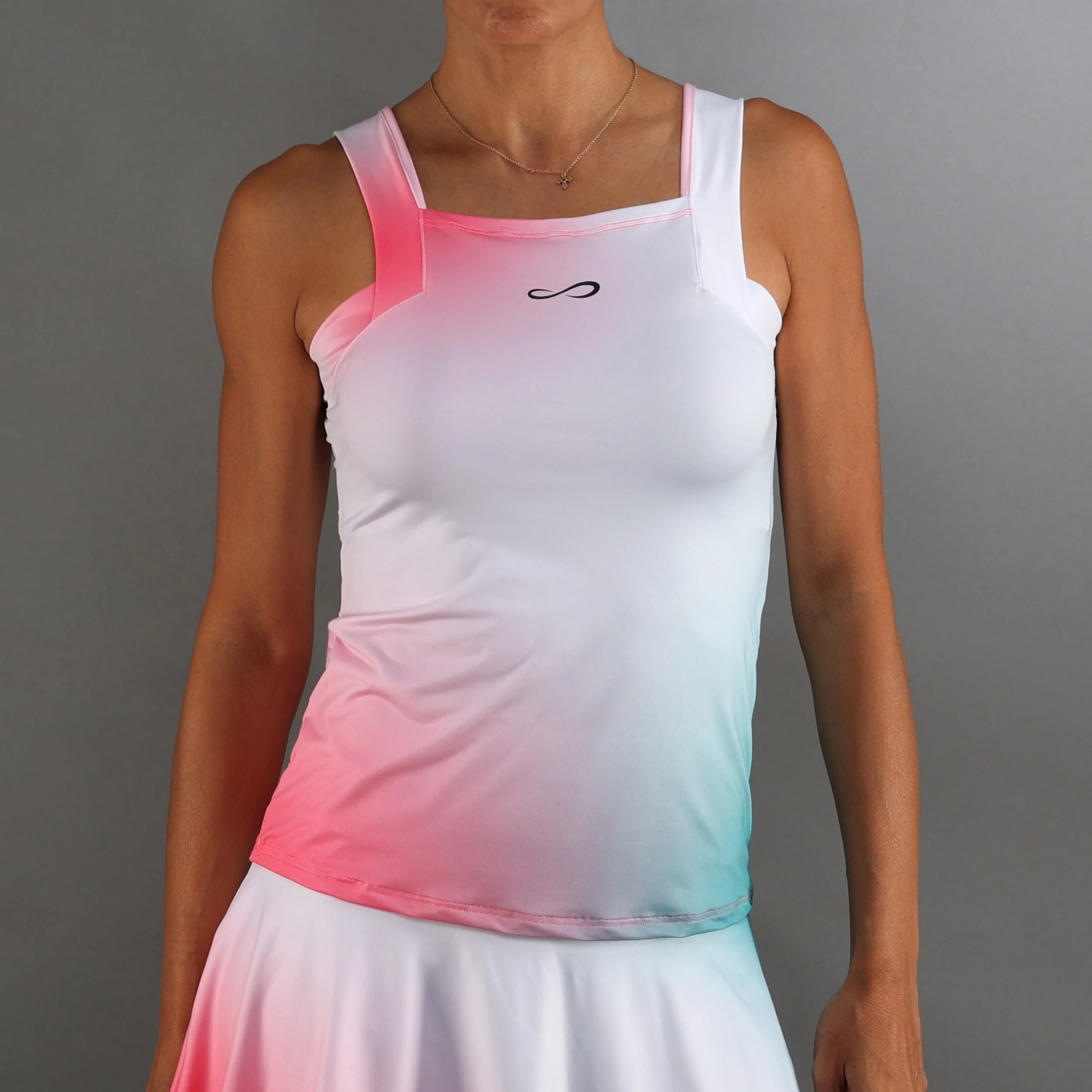 Breeze Camiseta De Tirantes Mujeres-Rosa Neón,Blanco
