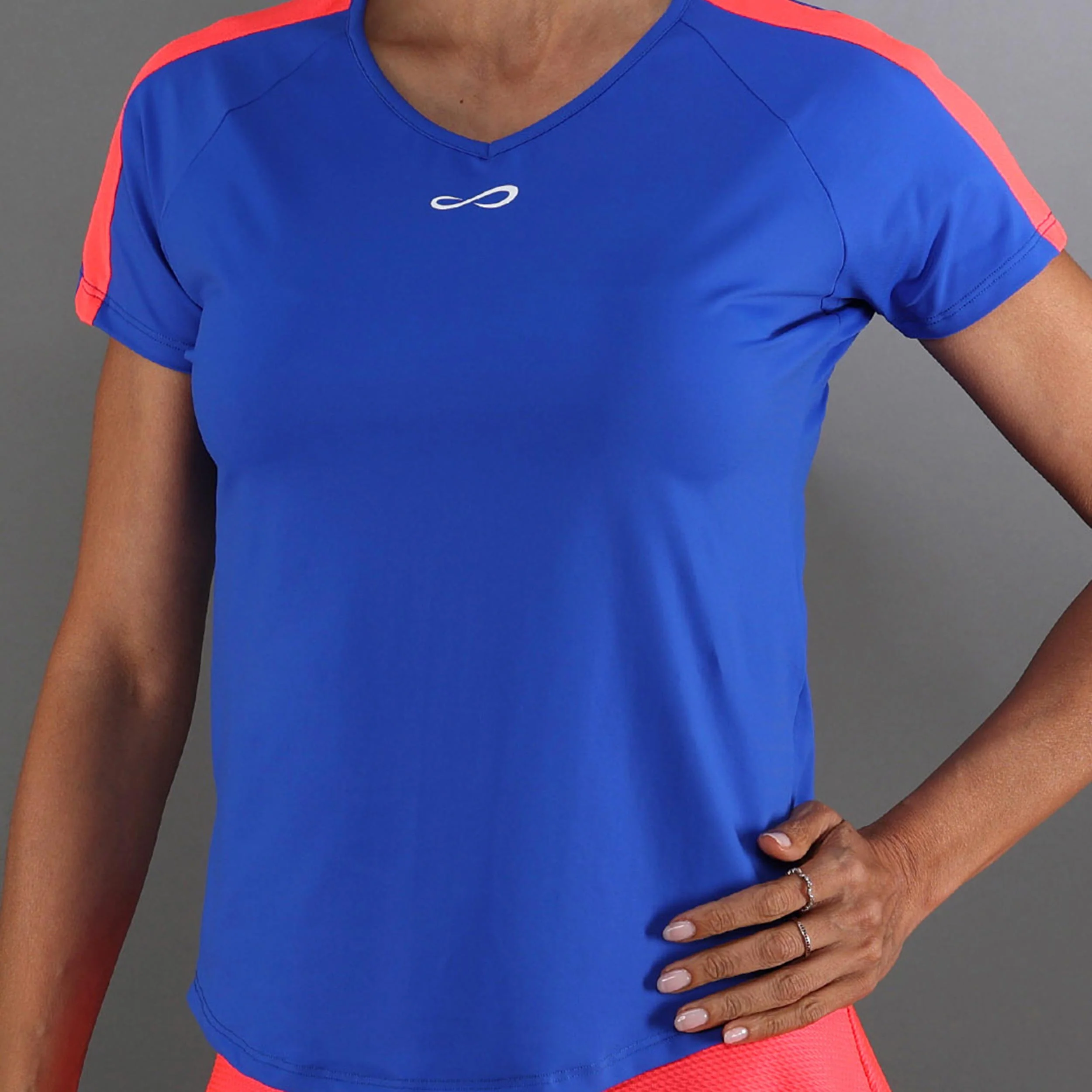 Camiseta de manga corta Mujeres-azul - Image 3
