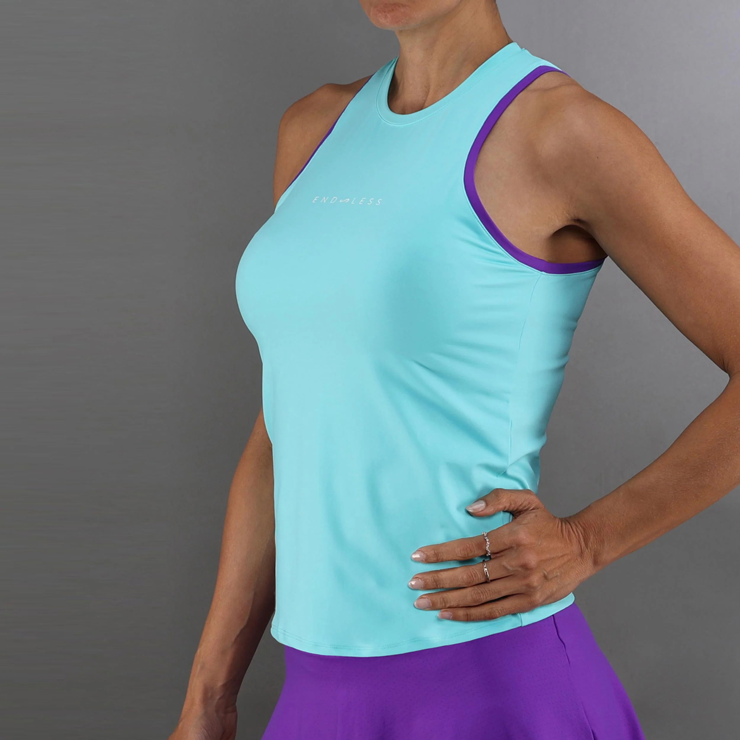 Essential Camiseta de tirantes Mujeres-turquesa - Image 3