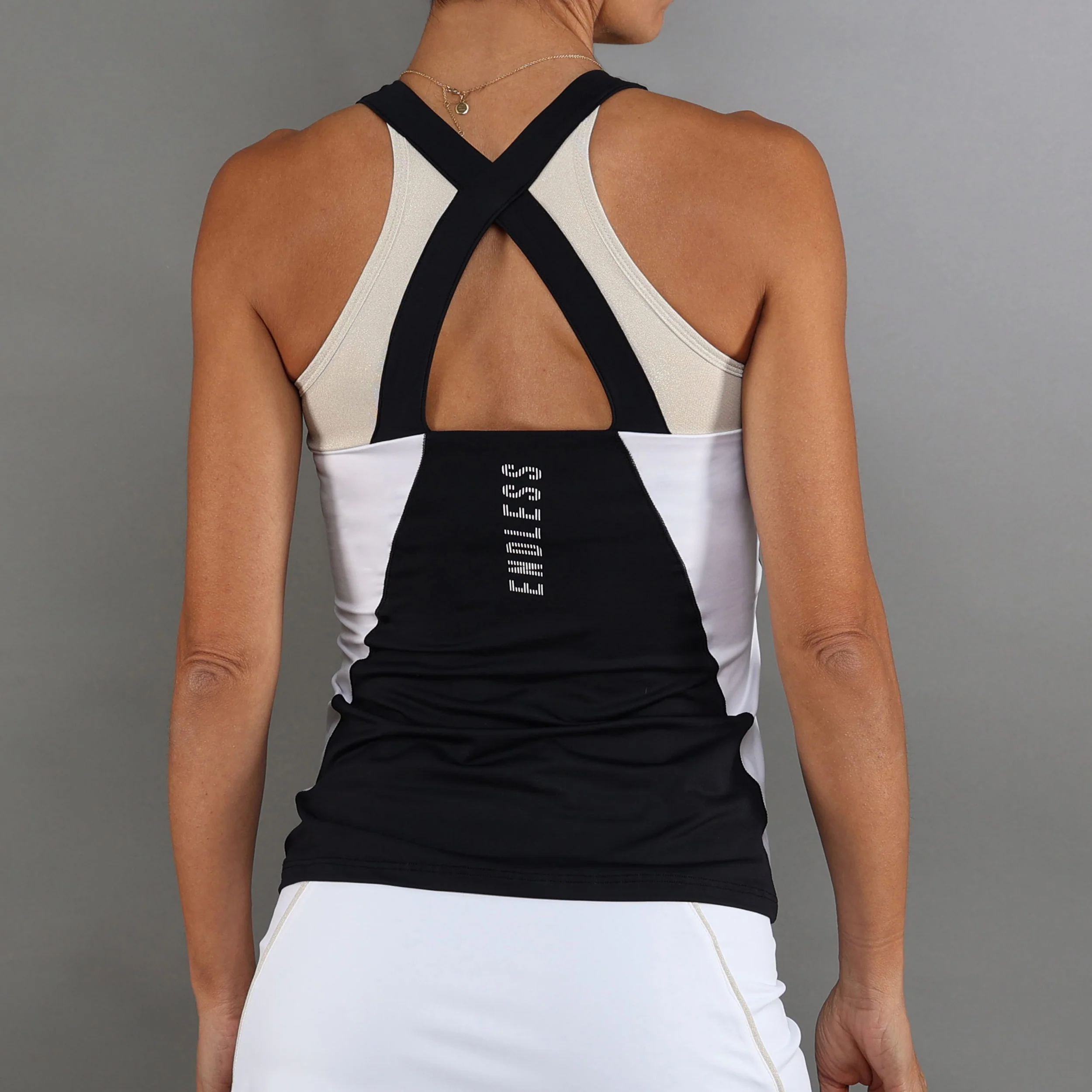 Grace Camiseta De Tirantes Mujeres-Negro,Dorado - Image 2