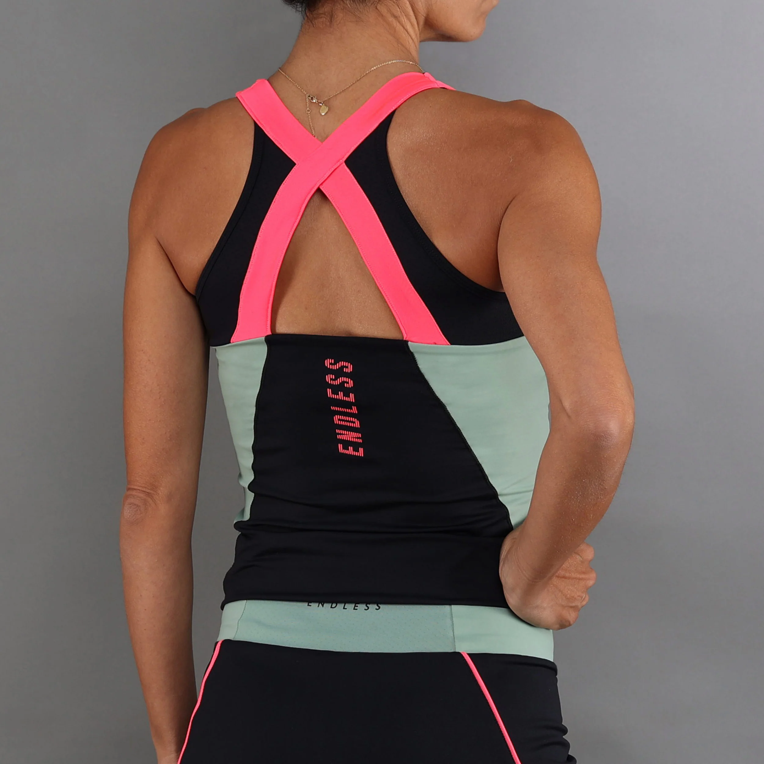 Grace Camiseta De Tirantes Mujeres-Negro,Verde - Image 2