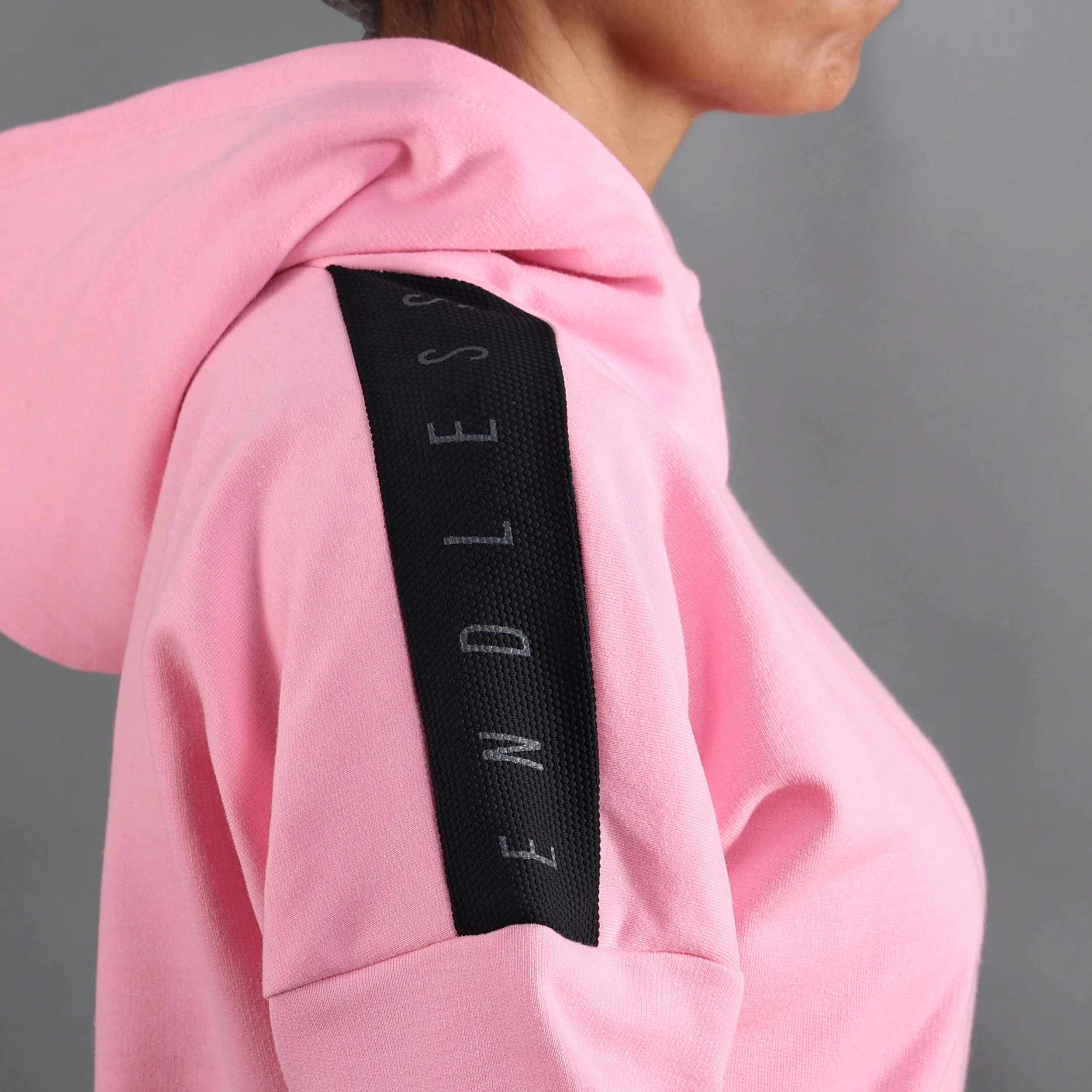 Hollow Ii Sudadera Con Capucha Mujeres-Rosa,Blanco - Image 3