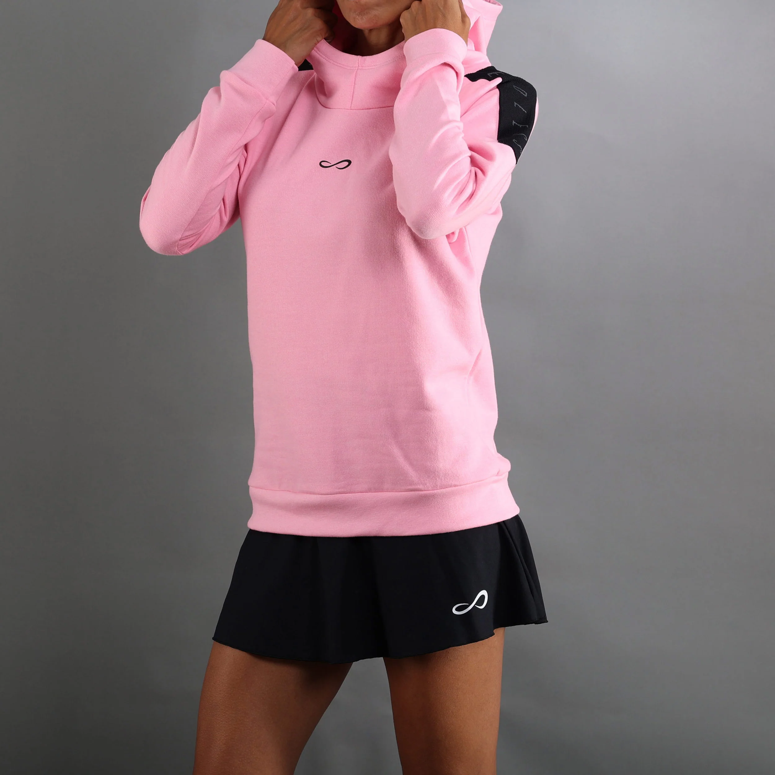 Hollow Ii Sudadera Con Capucha Mujeres-Rosa,Blanco - Image 4