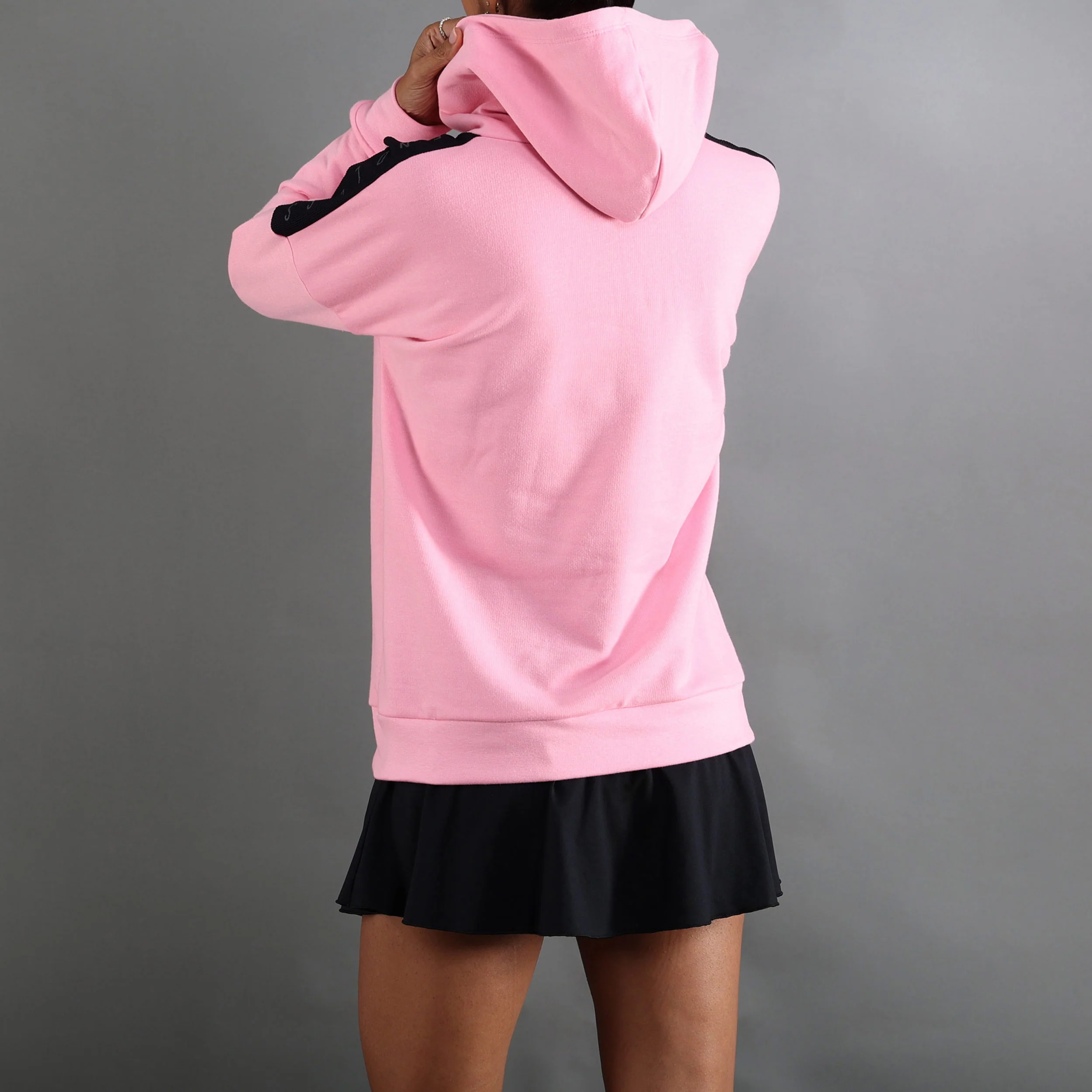 Hollow Ii Sudadera Con Capucha Mujeres-Rosa,Blanco - Image 5