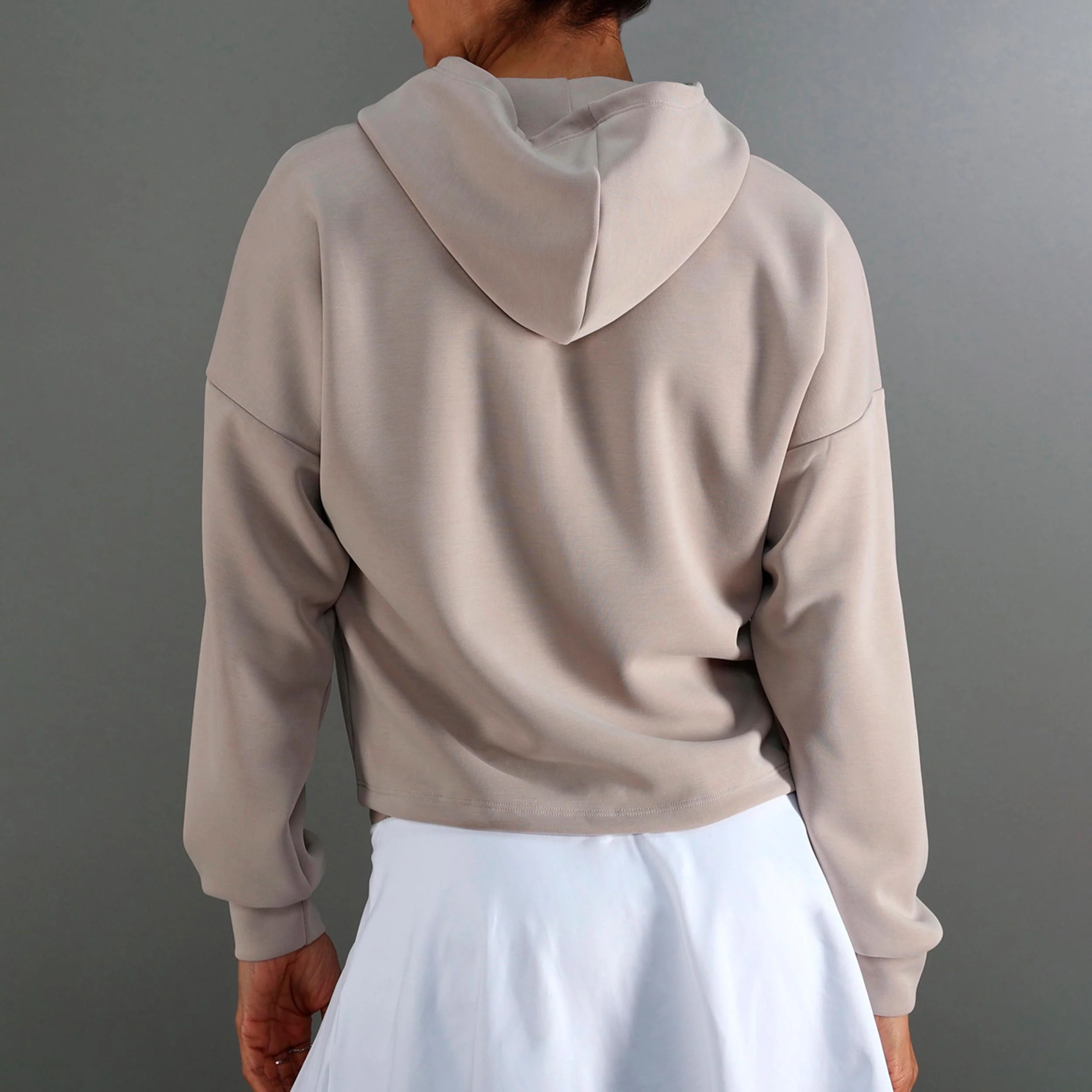 Hypersoft Sudadera con capucha Mujeres-beige - Image 2