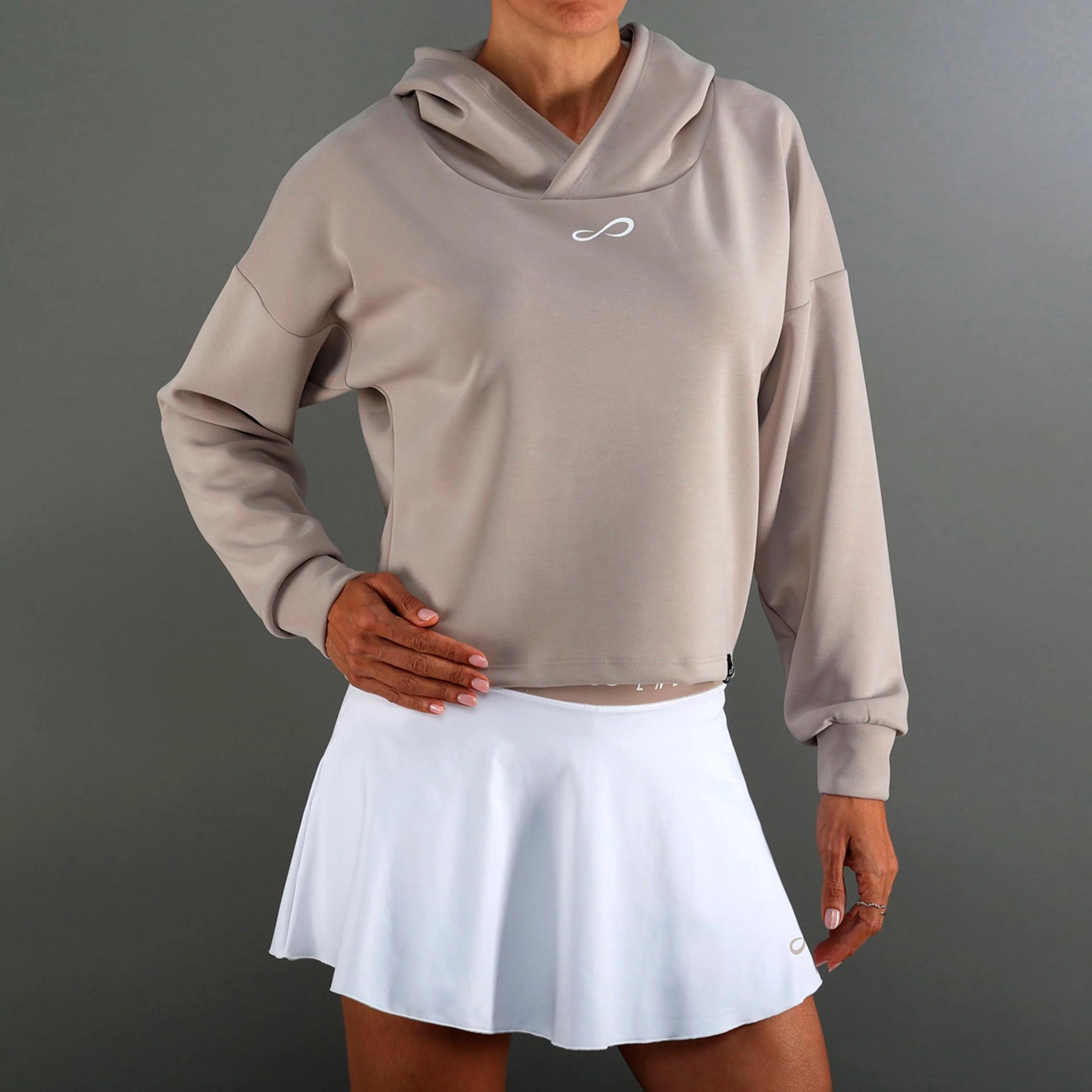 Hypersoft Sudadera con capucha Mujeres-beige - Image 4