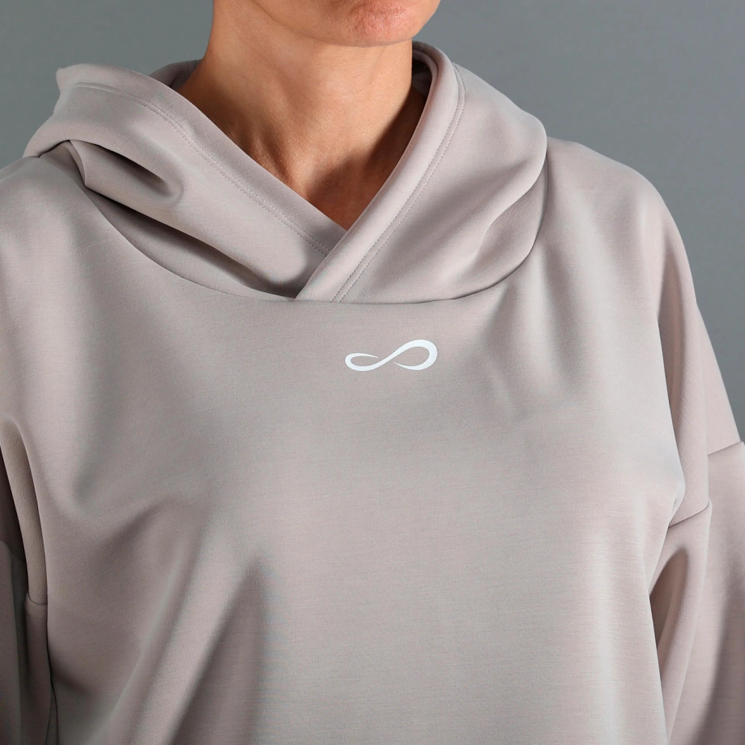 Hypersoft Sudadera con capucha Mujeres-beige - Image 5