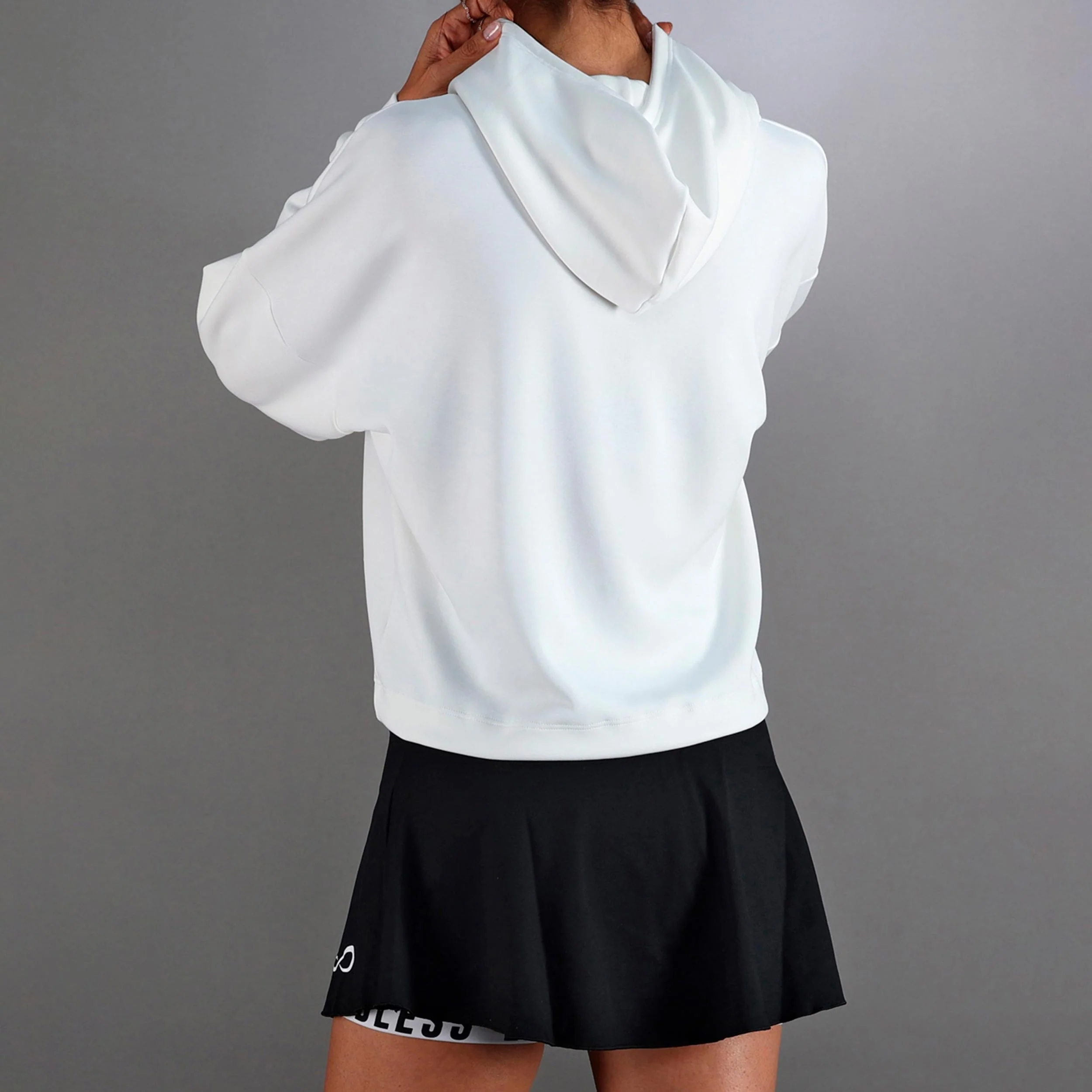 Hypersoft Sudadera con capucha Mujeres-blanco - Image 2