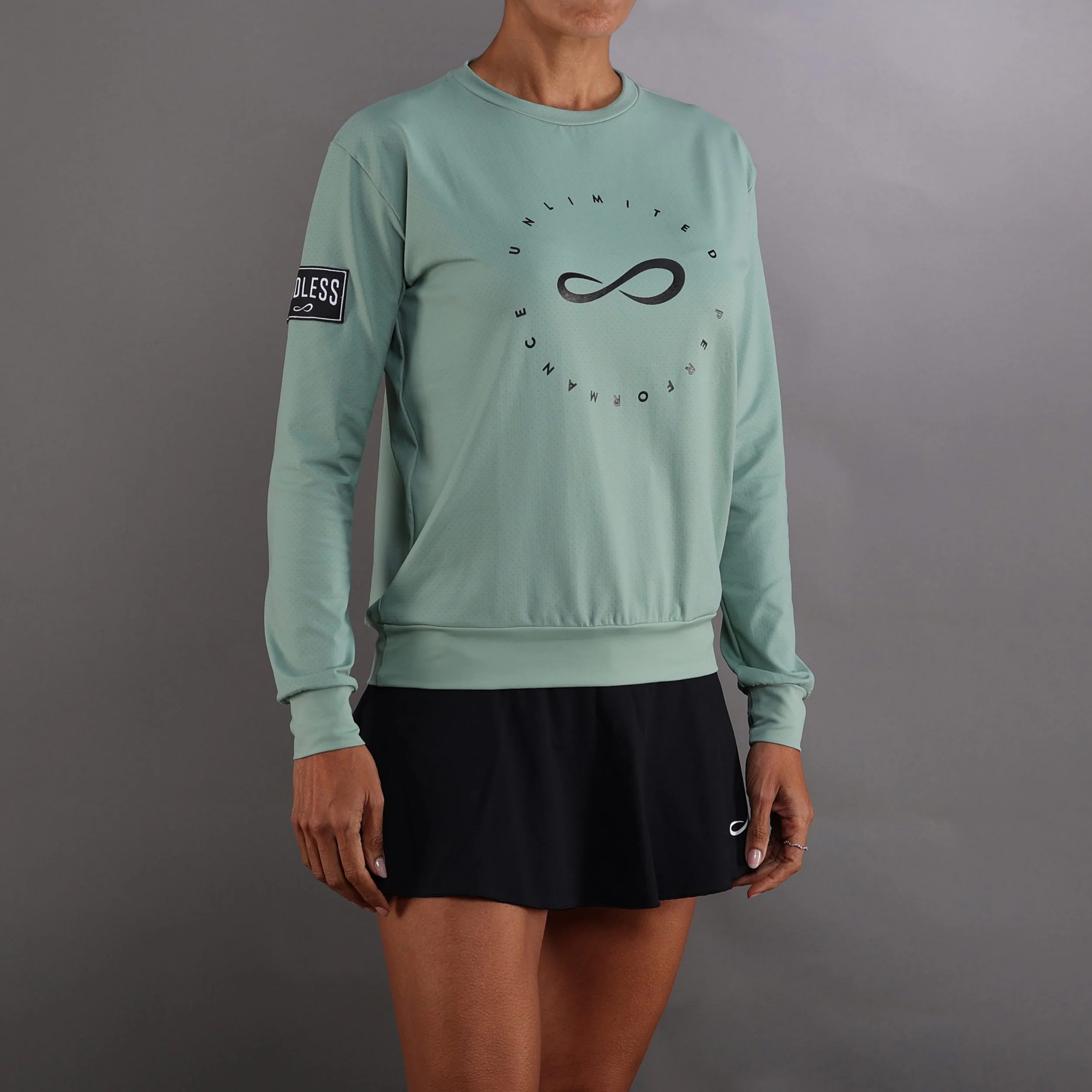 Inner Tech Sudadera Mujeres-Verde,Azul Oscuro - Image 3
