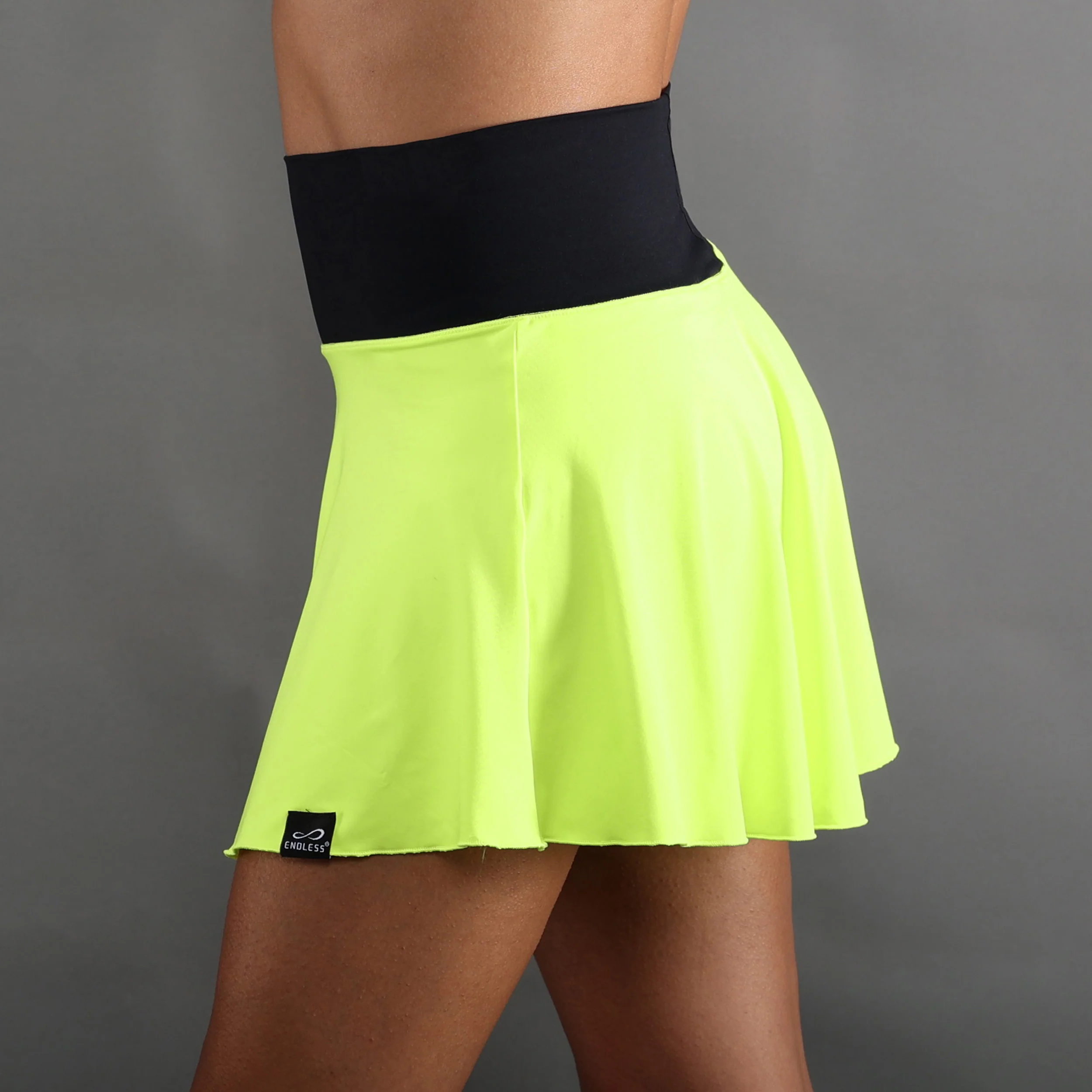 Lux Ii Falda Mujeres-Amarillo Neón,Azul Oscuro - Image 3