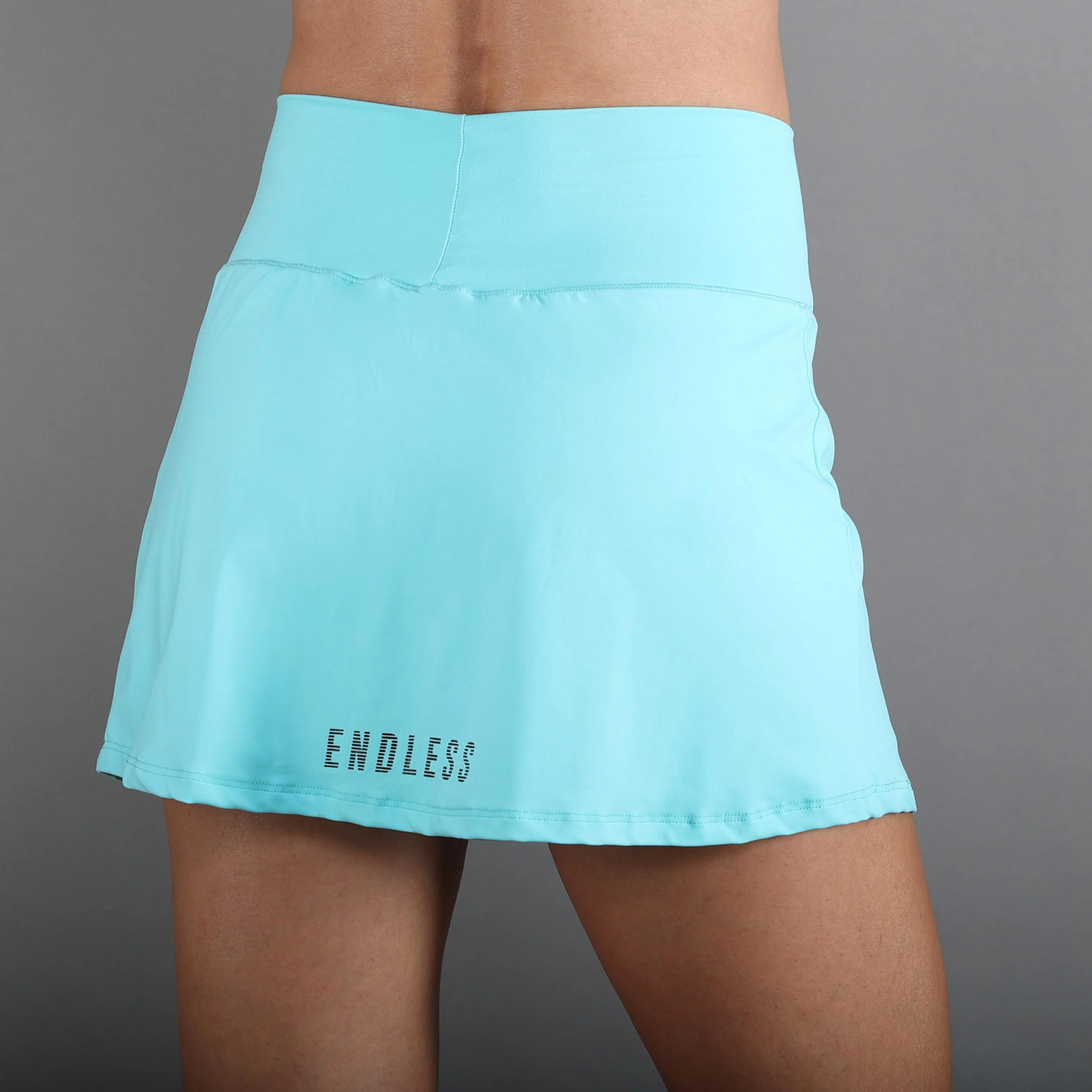 Minimal High Waist Falda Mujeres-Azul - Image 5