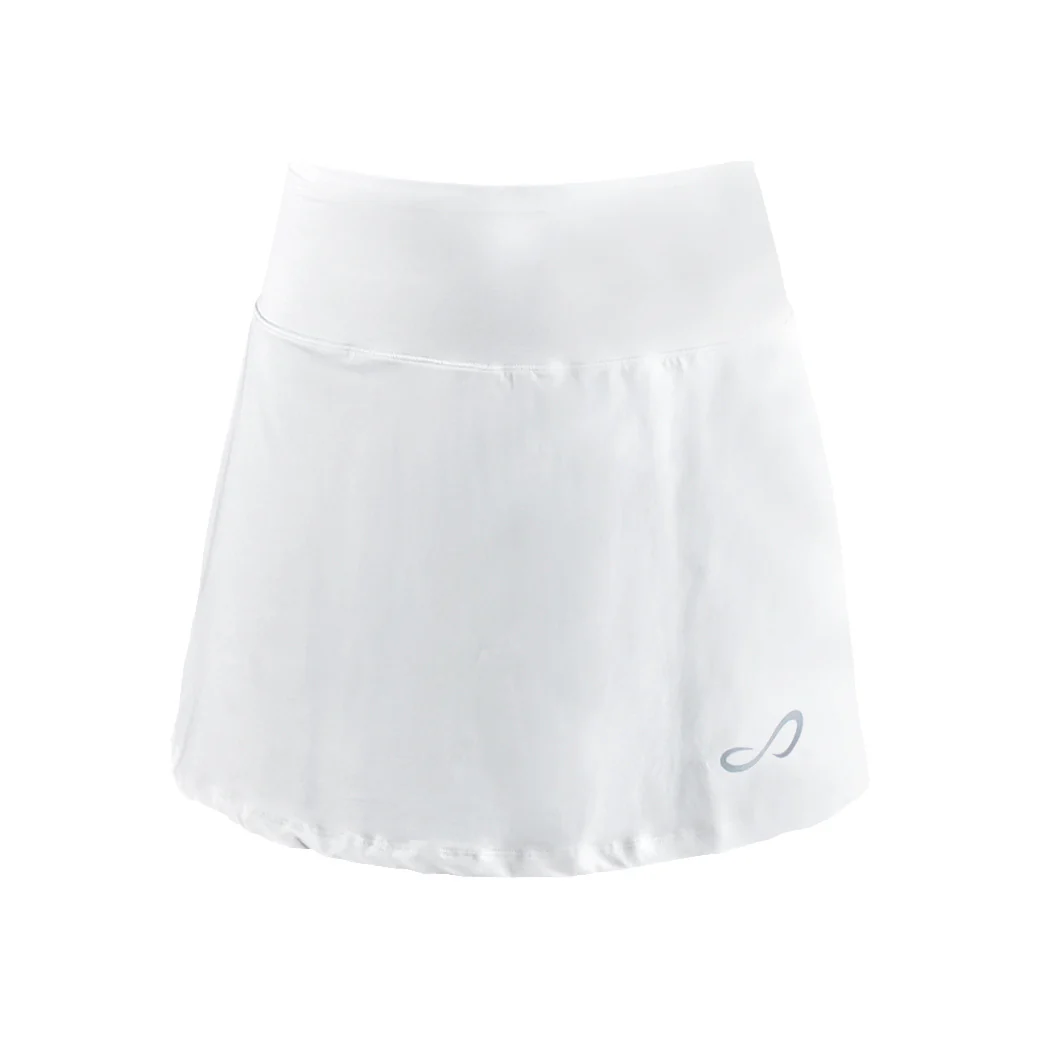 Minimal High Waist Falda Mujeres-Blanco,Plateado