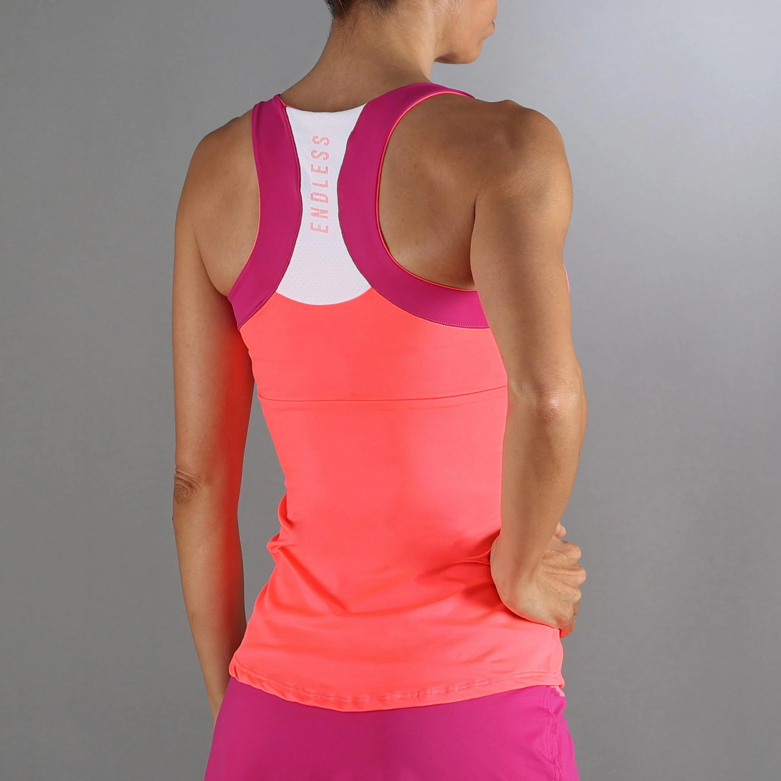 Race Camiseta De Tirantes Mujeres-Coral - Image 4