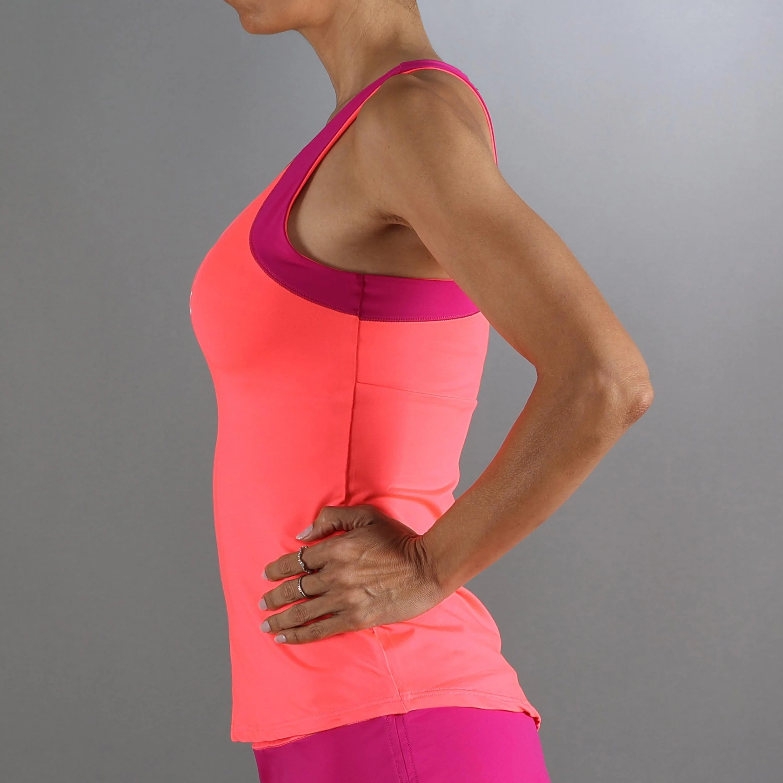 Race Camiseta De Tirantes Mujeres-Coral - Image 5