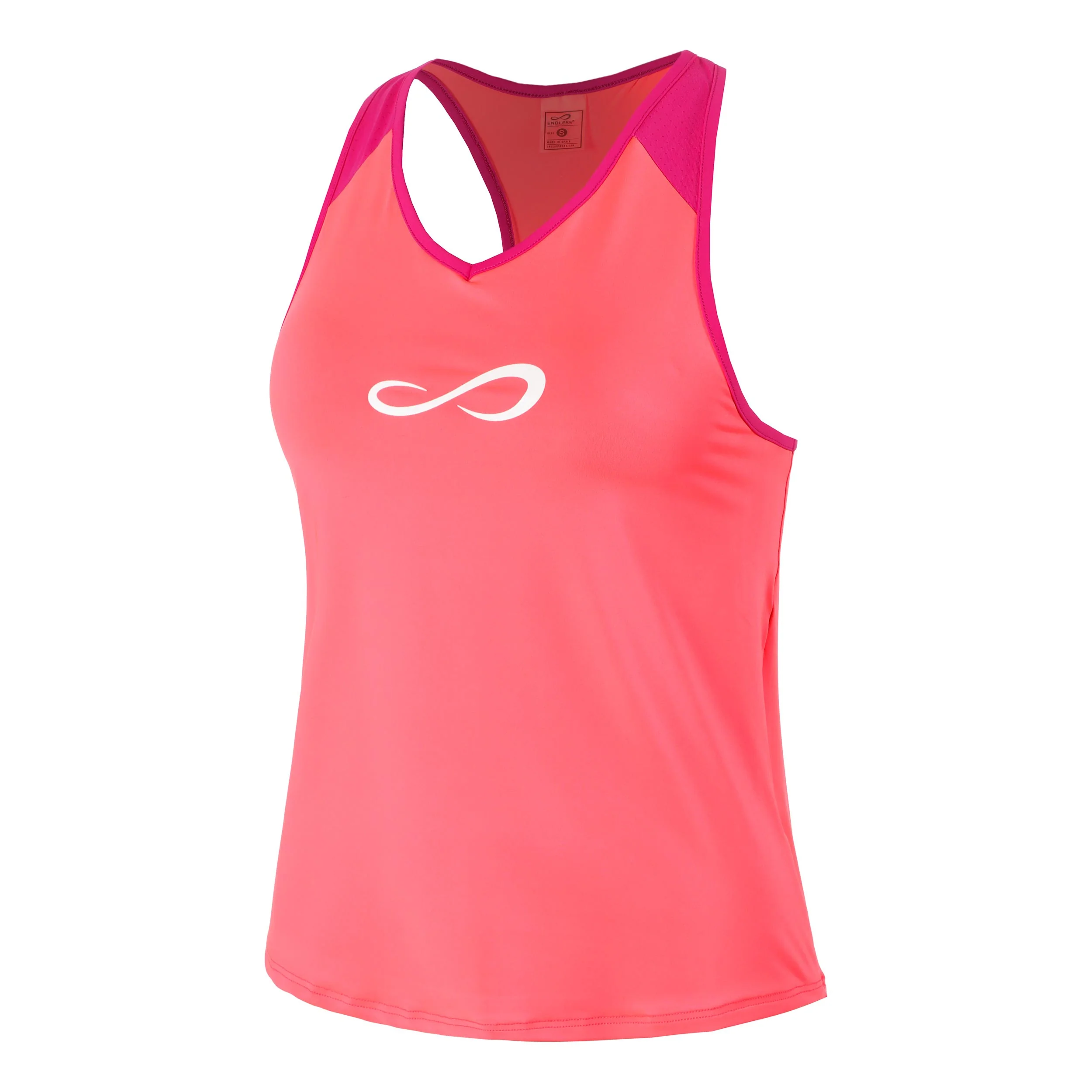 Speed V Camiseta De Tirantes Mujeres-Coral