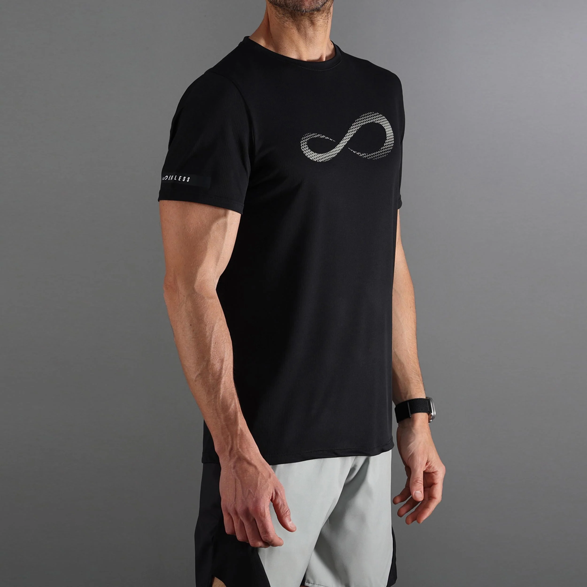 Unlimited Diamond II Camiseta de manga corta Hombres-negro, gris claro - Image 3