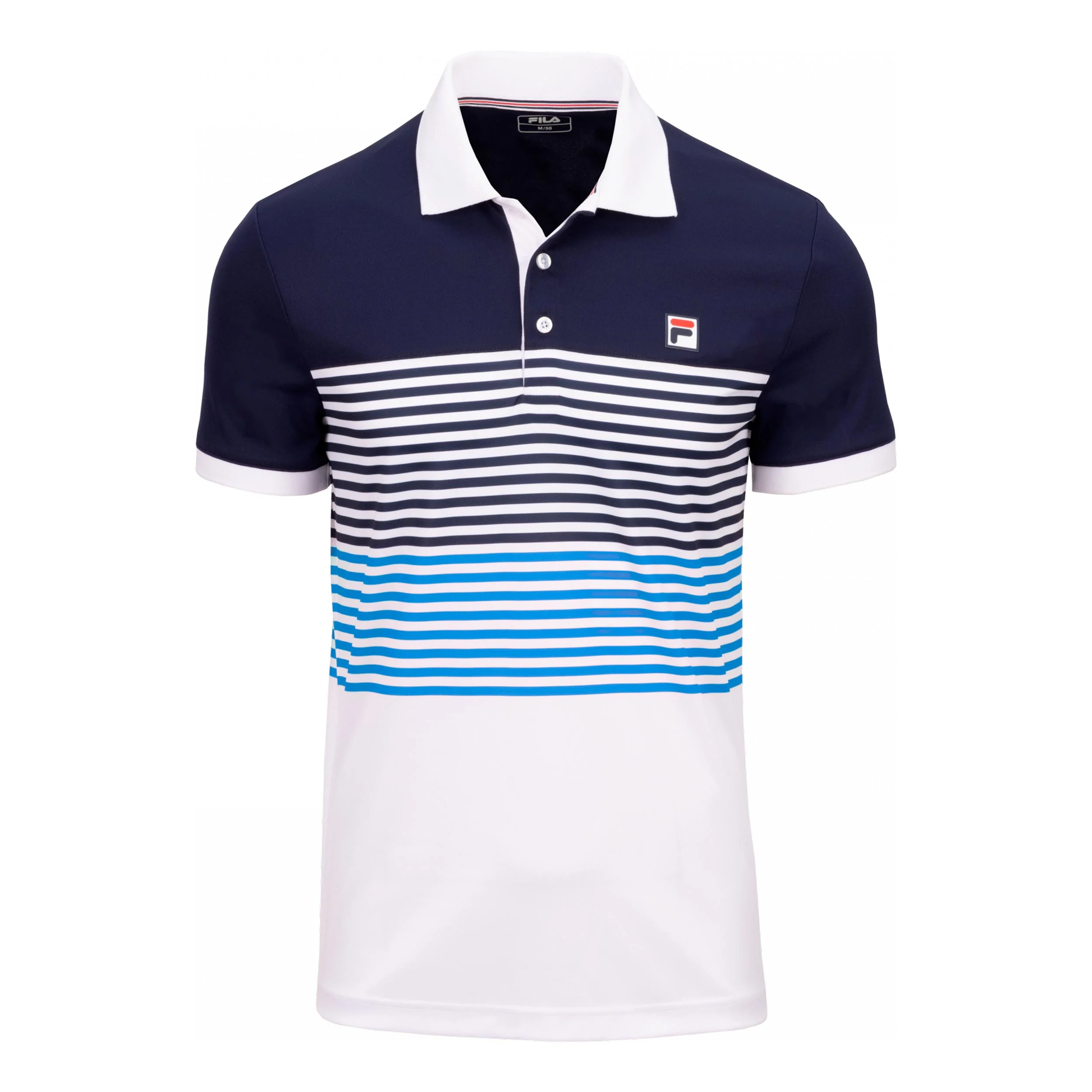 BB Monte Carlo Polo Hombres - blanco, azul oscuro