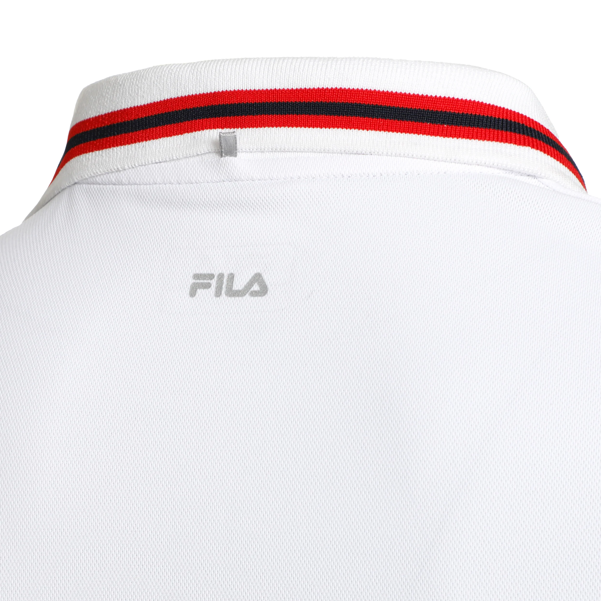 Core Button Piro Polo Hombres-Blanco,Rojo - Image 4
