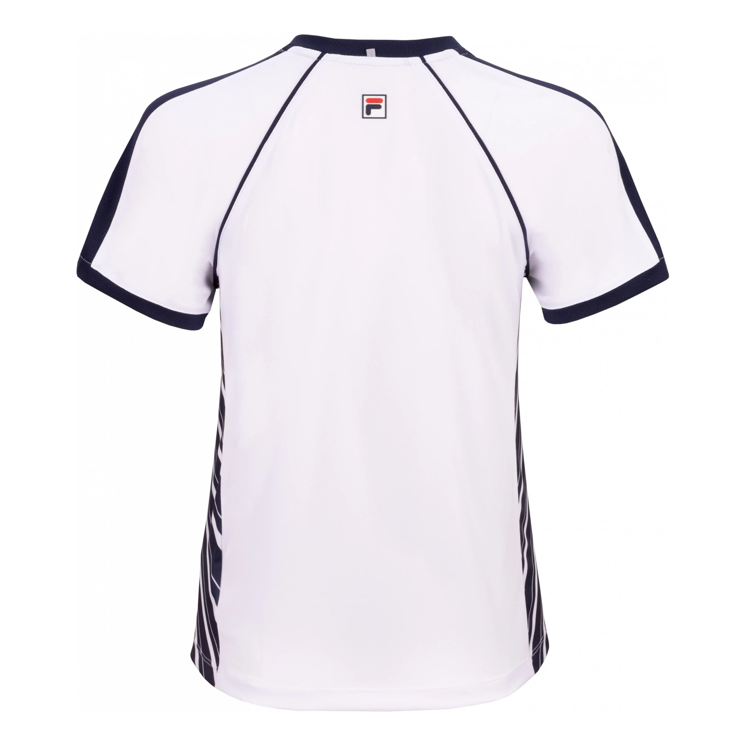 Josefine Camiseta de manga corta Mujeres-blanco, azul oscuro - Image 2