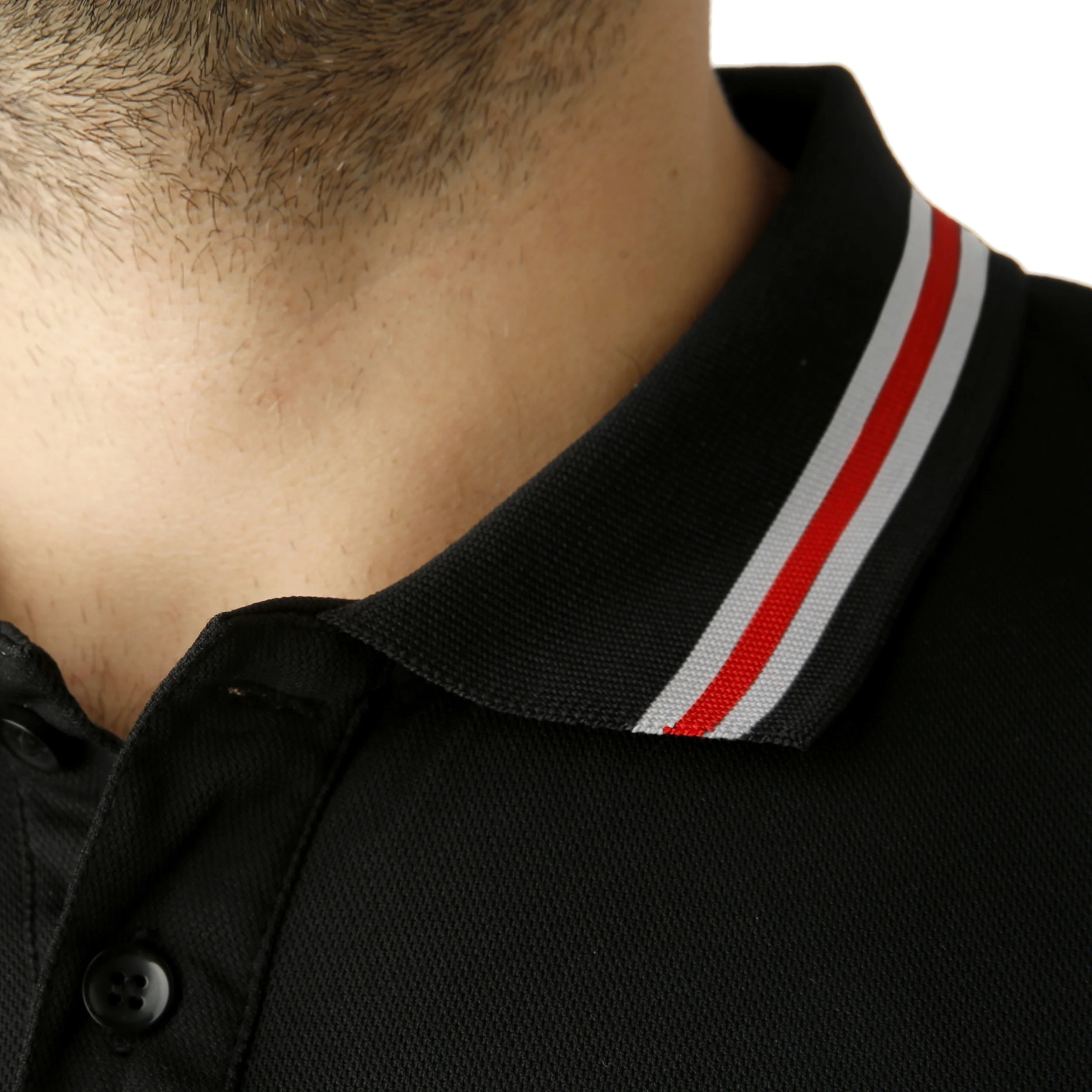 Piro Polo Hombres-Negro,Rojo - Image 5