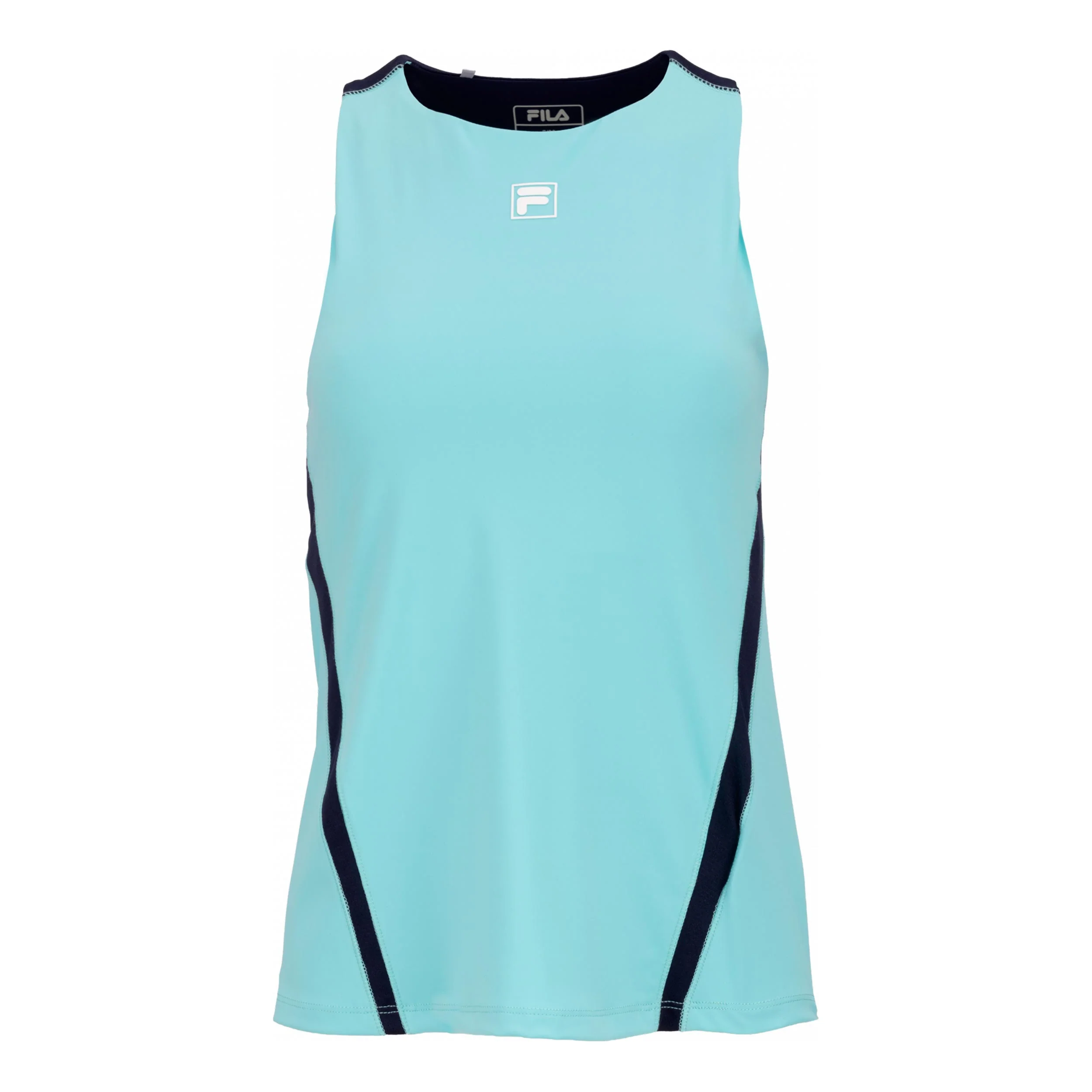 Savannah (with built-in-bra) Camiseta de tirantes Mujeres - menta, azul oscuro