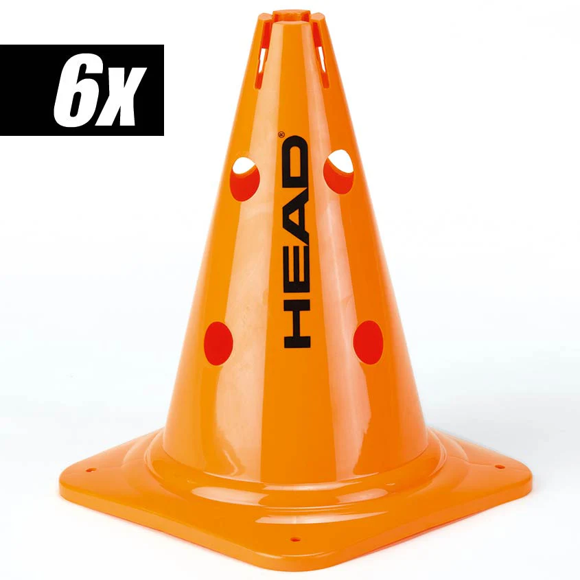 Cono Pack De 6 Grande-Naranja