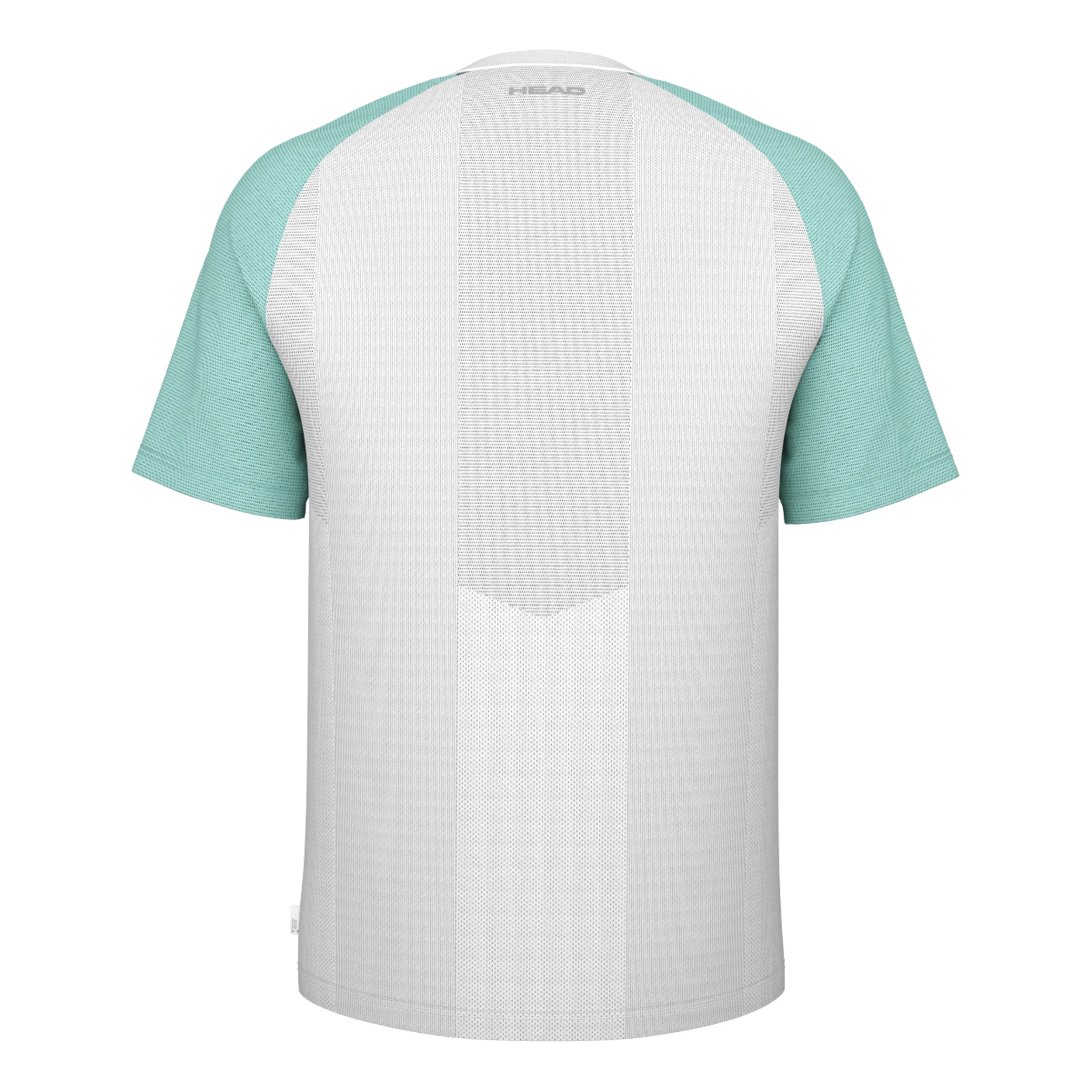 Performance Camiseta De Manga Corta Hombres-Blanco,Mint - Image 2